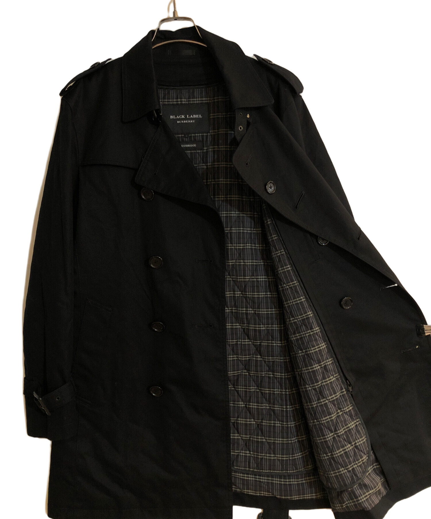 新品未使用☆ バーバリーブラックレーベル トレンチコート キルティングライナー 中古・古着通販】BURBERRY BLACK LABEL (バーバリーブラックレーベル