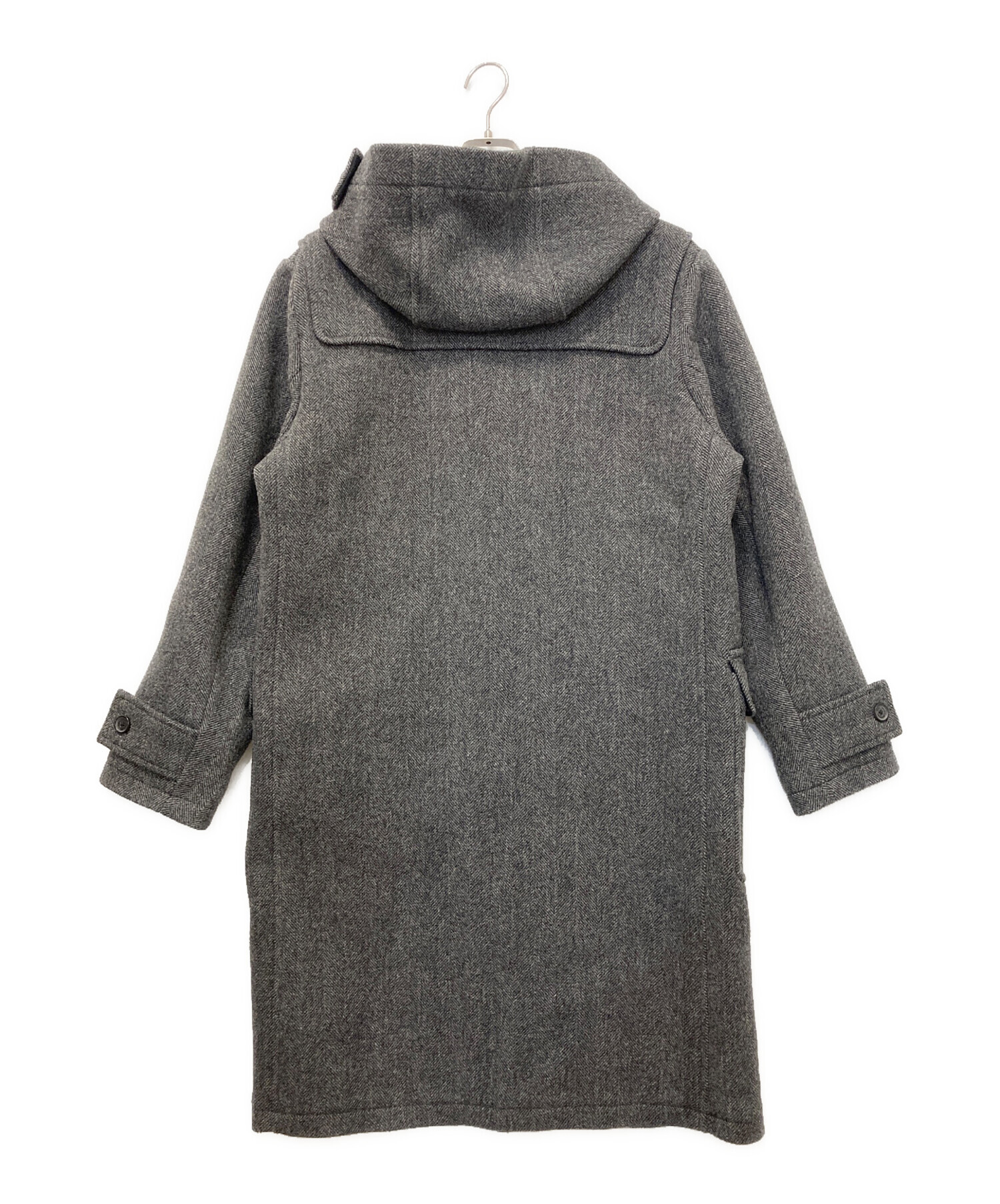 美品☆Brooks Brothers☆ヘリンボーン ダッフルコートグレー 英国製 ブルックスブラザーズ ダッフルコート ヘリンボーン