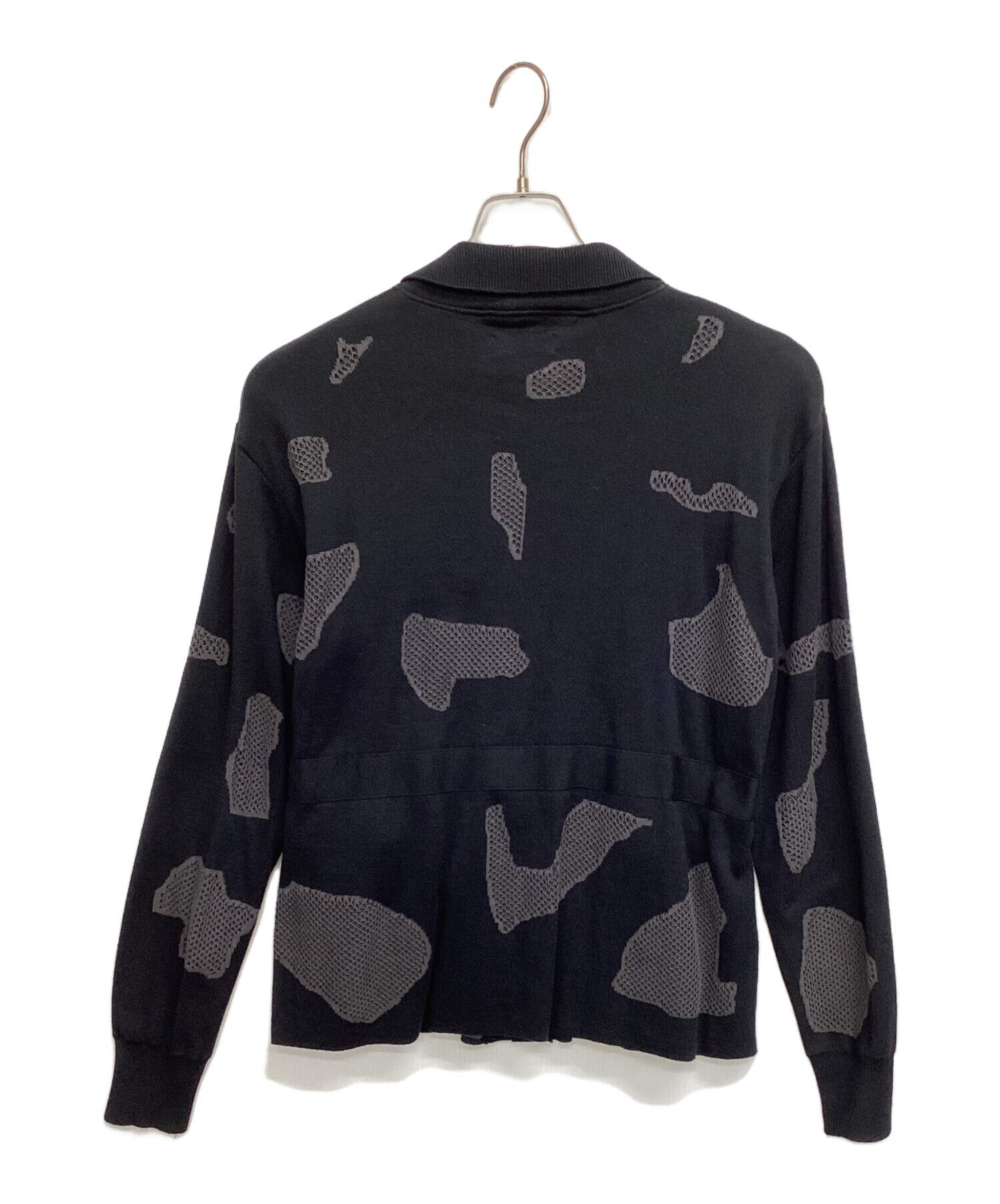 中古・古着通販】STEAF (スティーフ) SAFARI KNIT JACKET ブラック 