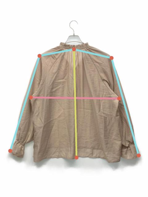 Spick and Span ハイブリットフリルカラーボリュームスリーブブラウス 中古・古着通販】Spick and Span (スピックアンドスパン) ハイブリット