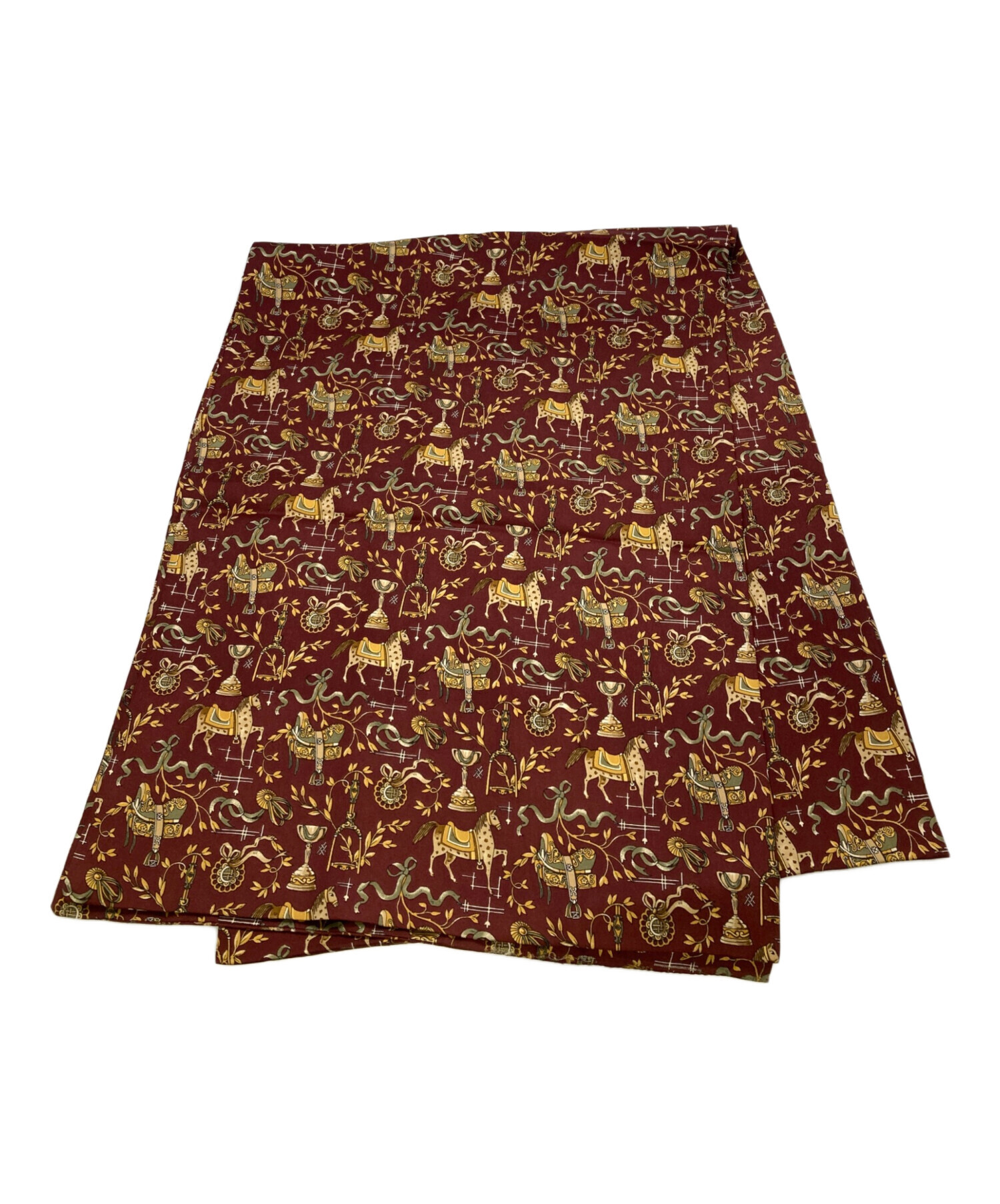 サルヴァトーレ　フェラガモ　Ferragamo スカーフ　ブラウン 中古・古着通販】Salvatore Ferragamo (サルヴァトーレ フェラガモ) 総