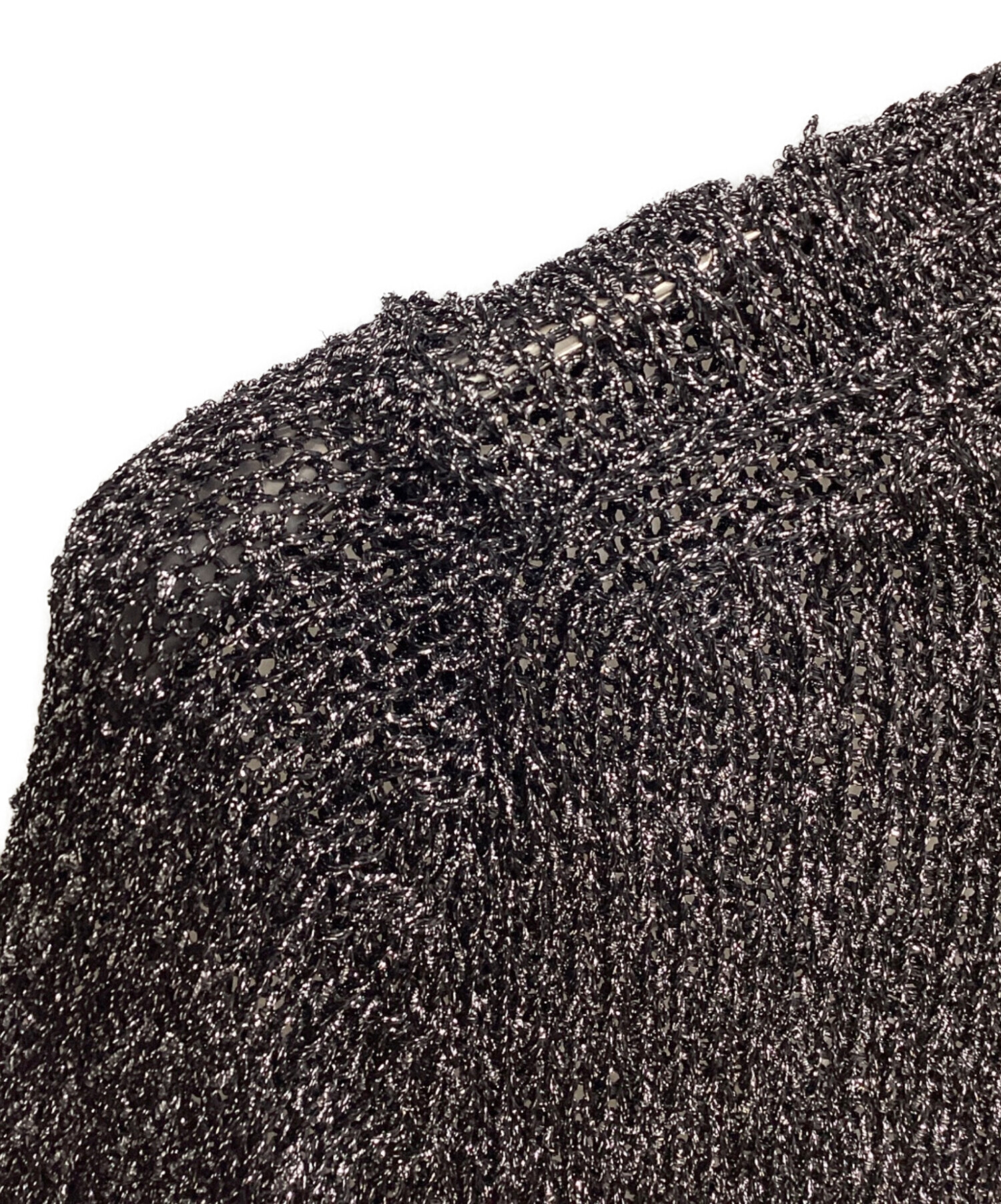 中古・古着通販】yo BIOTOP (ヨー ビオトープ) Glitter knit ブラック