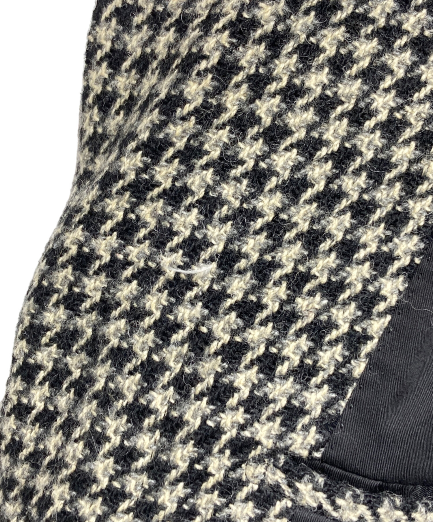 マーガレットハウエル　チェスターコート　ツイード　千鳥　白黒　ハウンドトゥース マーガレットハウエル チェスターコート ツイード 千鳥 白黒 ハウンド