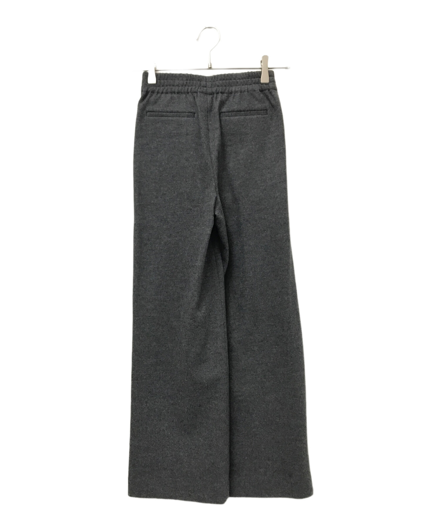 新品　theory luxe セオリーリュクス　パンツ　チャコール　グレー　40 中古・古着通販】theory luxe (セオリーリュクス) ウールワイドパンツ