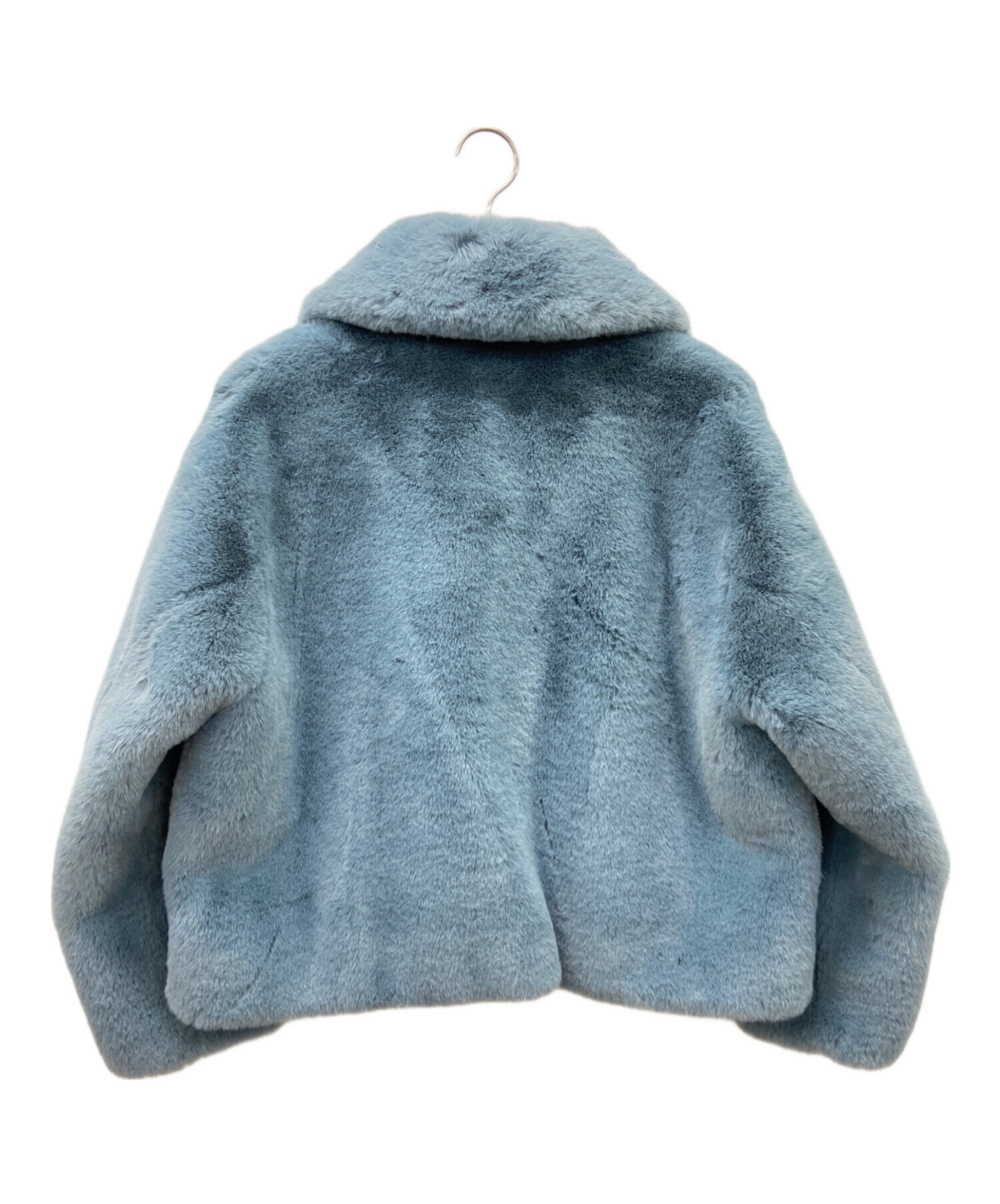 中古・古着通販】Jakke (ジャッキー) フェイクファーコート ブルー