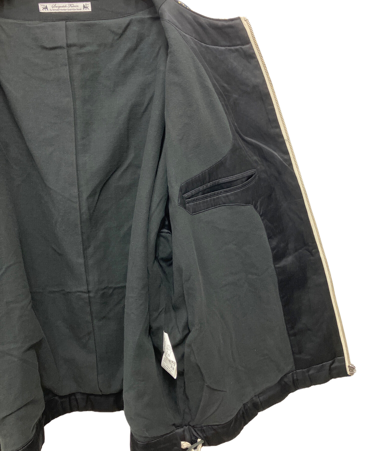 SASQUATCH fabrix レザージャケット ブラック S 09AW-JKH-005 サスク