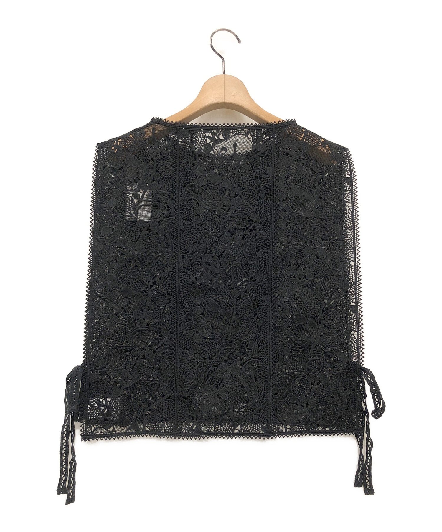 未使用タグ付 marble SUD リスレースサイドリボンジレ 黒 1.9万 中古・古着通販】Marble SUD (マーブルシュッド) リスレースサイド