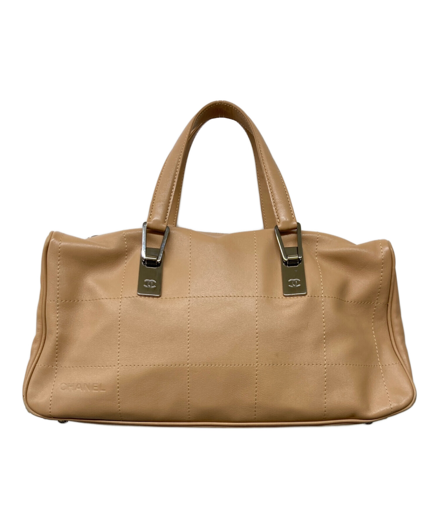 中古・古着通販】CHANEL (シャネル) ミニボストンバッグ ベージュ