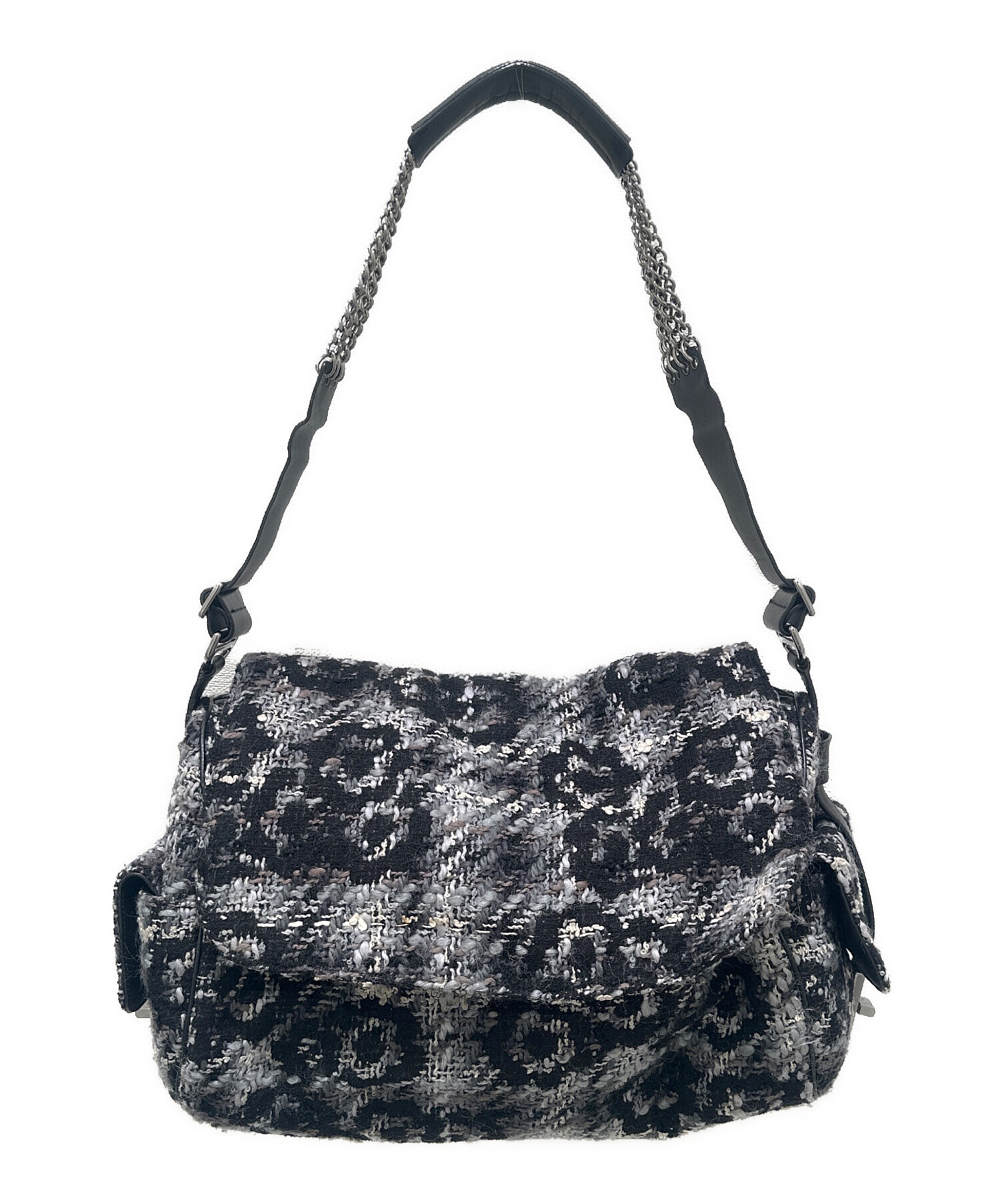 中古・古着通販】CHANEL (シャネル) 2.55 カメリアツイード ショルダー 