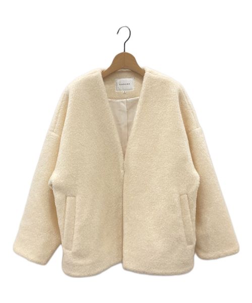 中古・古着通販】CADUNE (カデュネ) プードルジャケット ホワイト