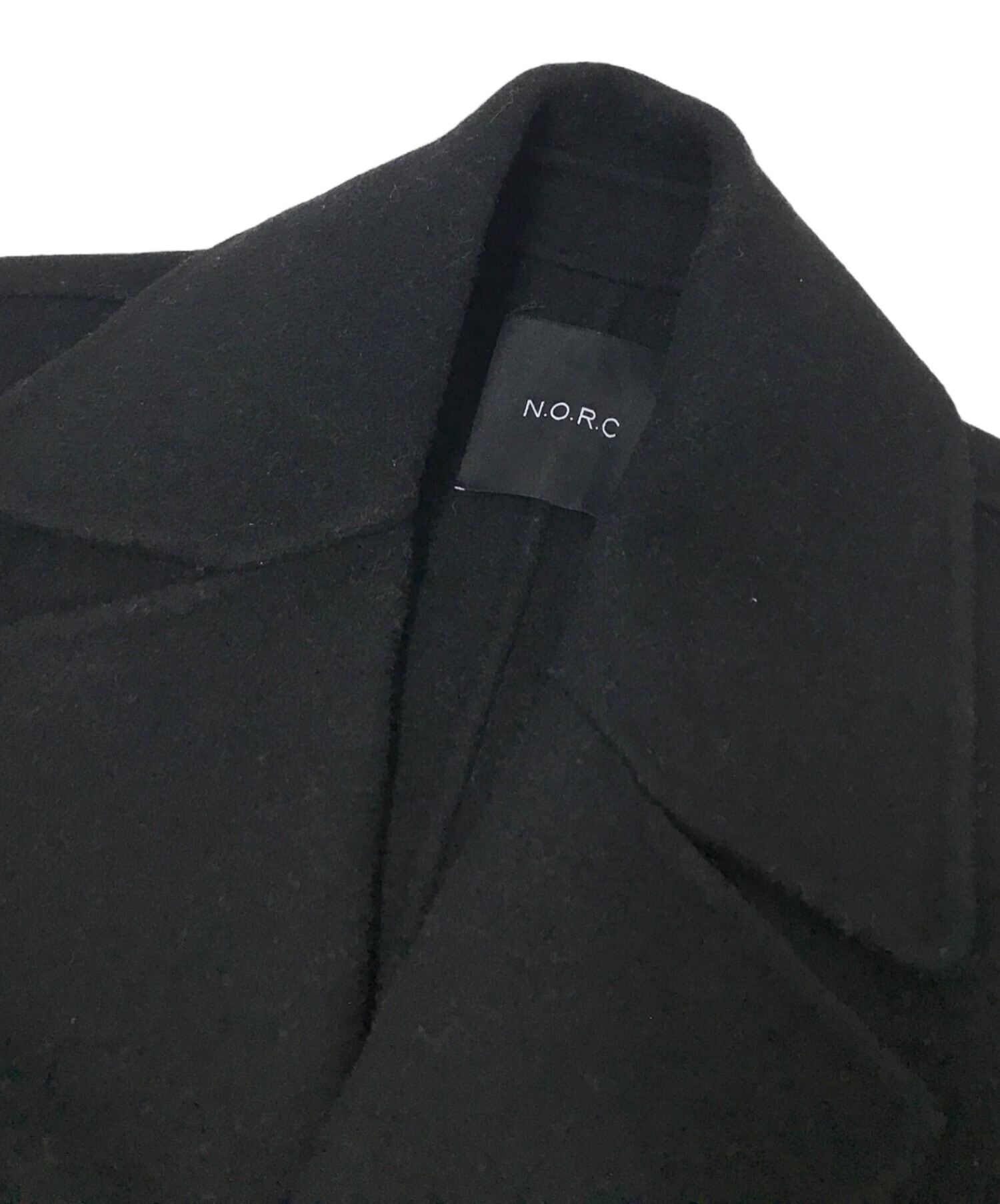 中古・古着通販】N.O.R.C (ノーク) ウールリバービックカラーコート 