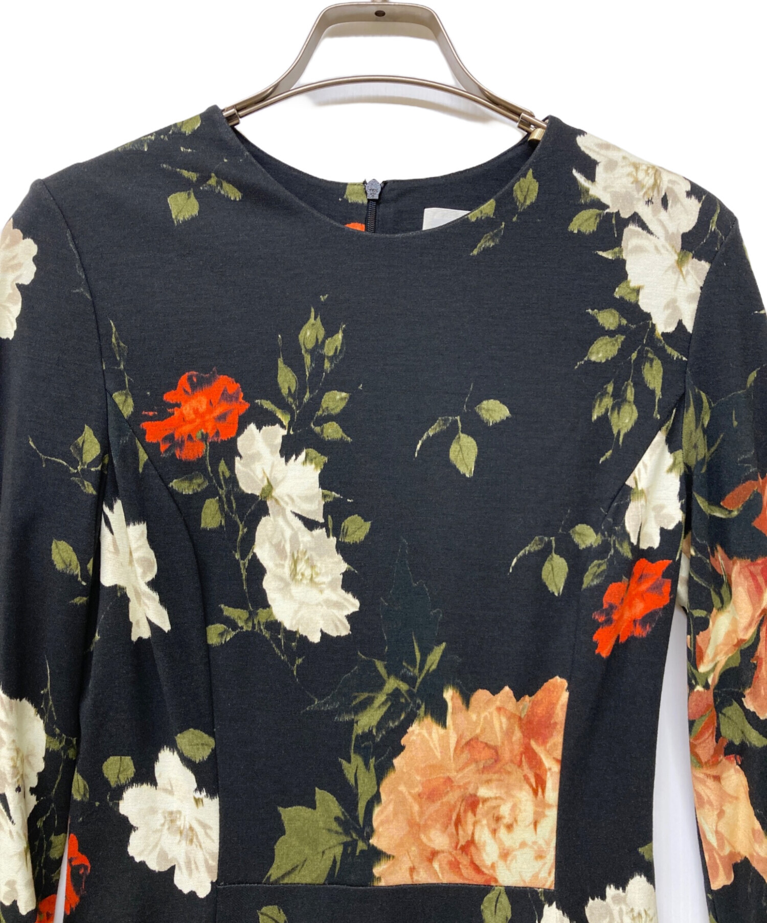 未使用　ERDEM アーデム　フローラル　花柄　フレア　ドレス ワンピース 中古・古着通販】ERDEM (アーデム) フローラル フレアミニドレス
