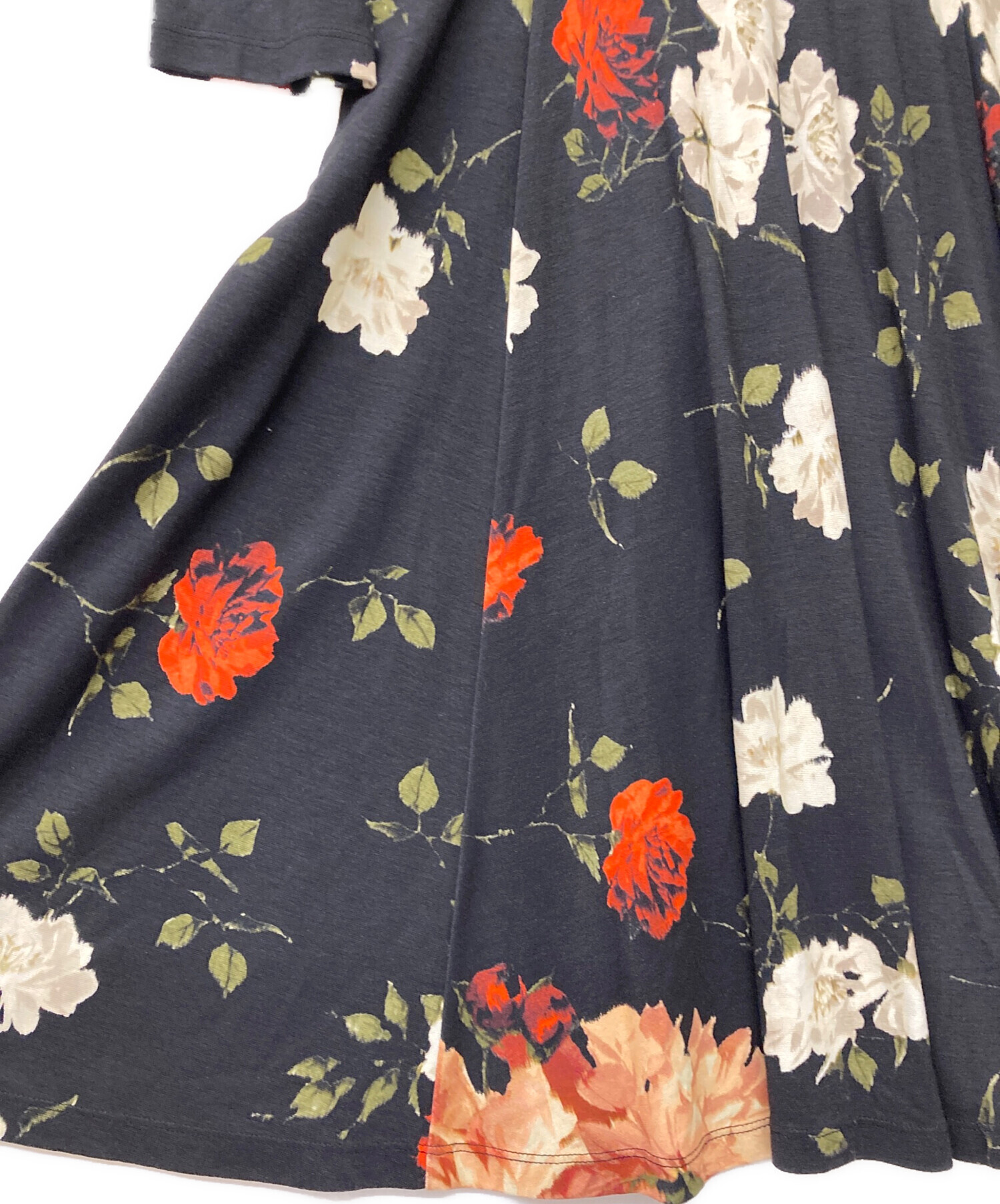 中古・古着通販】ERDEM (アーデム) フローラル フレアミニドレス