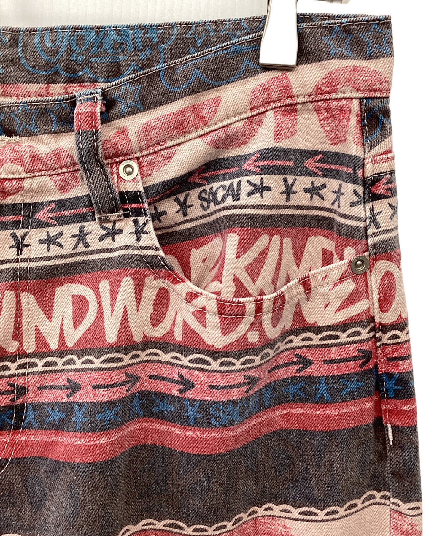 中古・古着通販】sacai (サカイ) Eric Haze Denim Pant ピンク サイズ 