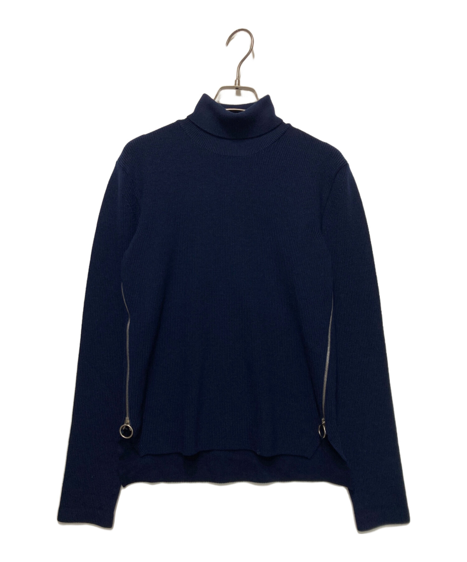 中古・古着通販】CELINE (セリーヌ) タートルネックニット ネイビー