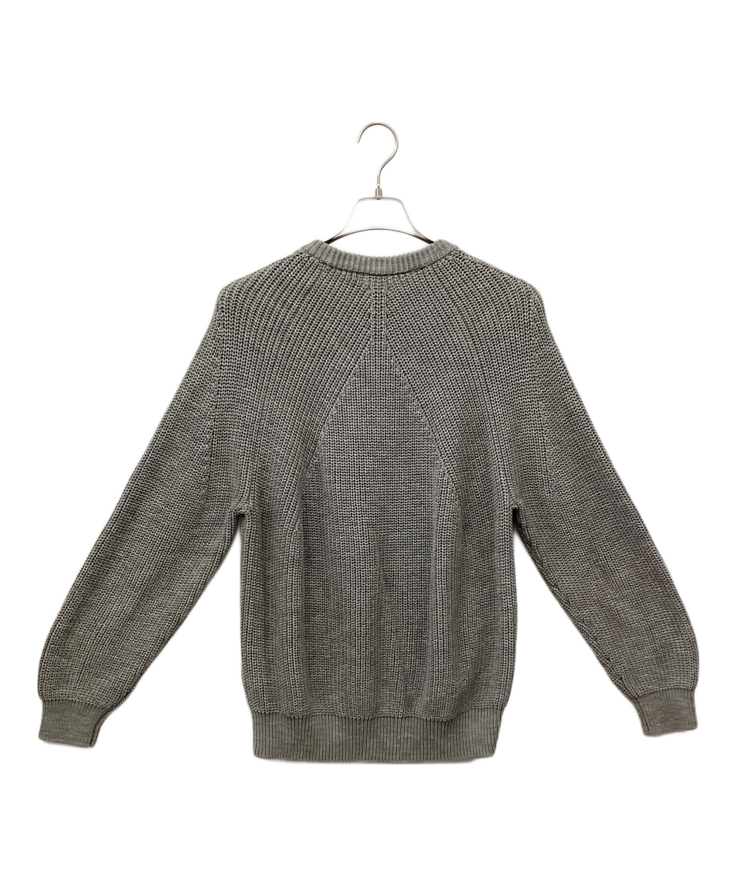 中古・古着通販】BATONER (バトナ―) SIGNATURE CREW NECK グレー 