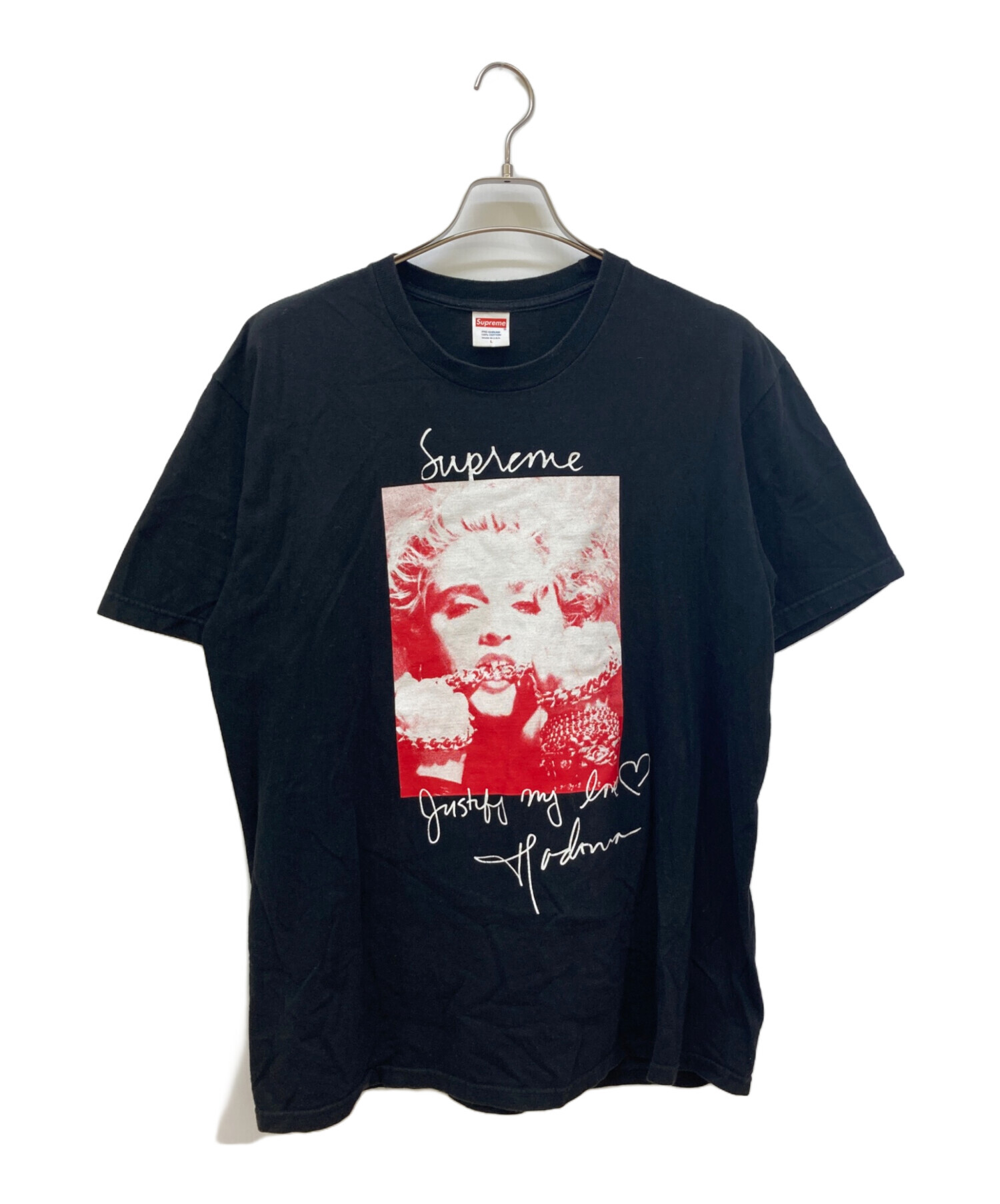 中古・古着通販】SUPREME (シュプリーム) Madonna Tee ブラック×レッド 