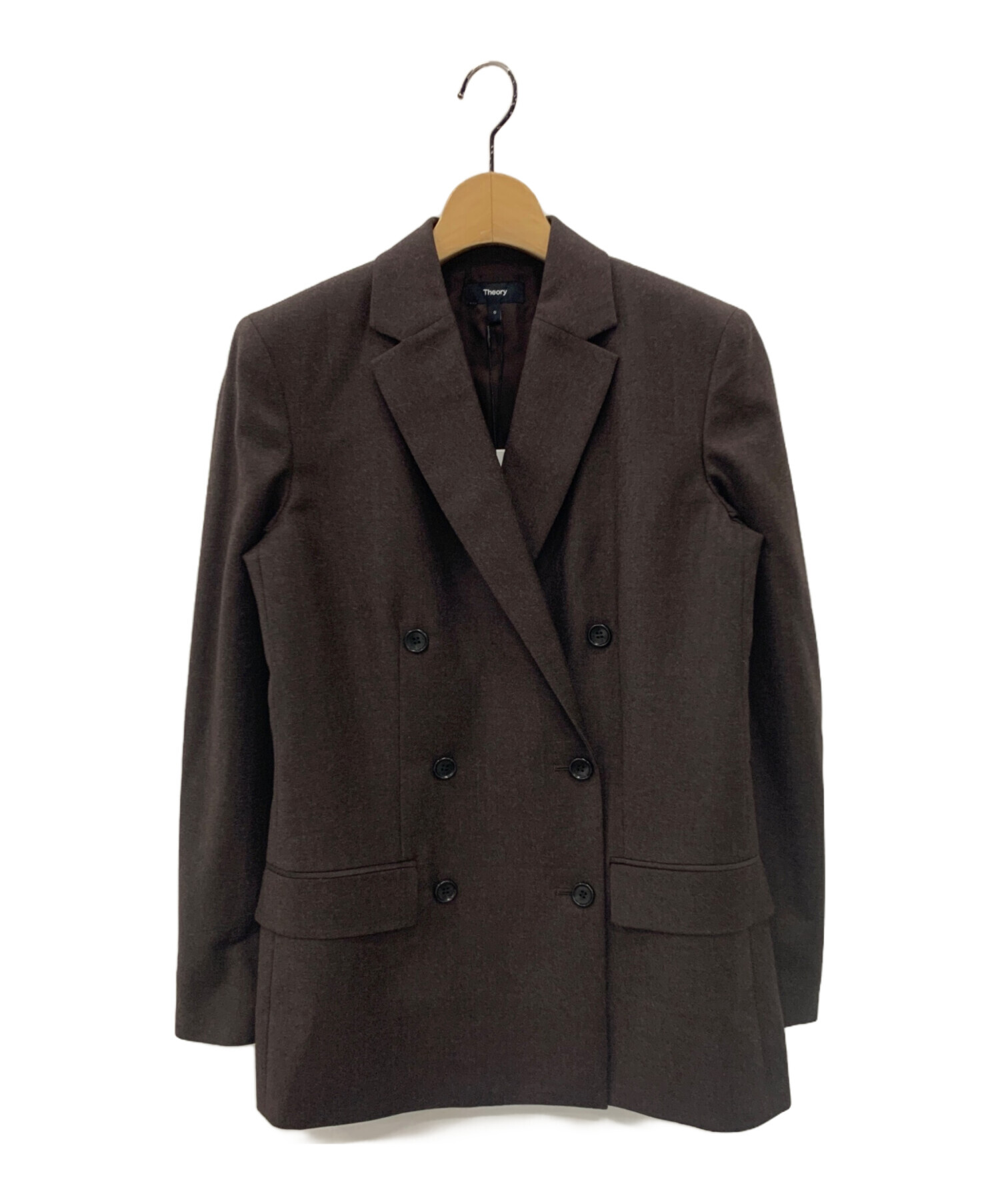 中古・古着通販】theory (セオリー) Sleek Flannel Boxy DB JKT 中古・古着通販】theory (セオリー) Sleek Flannel Boxy DB JKT