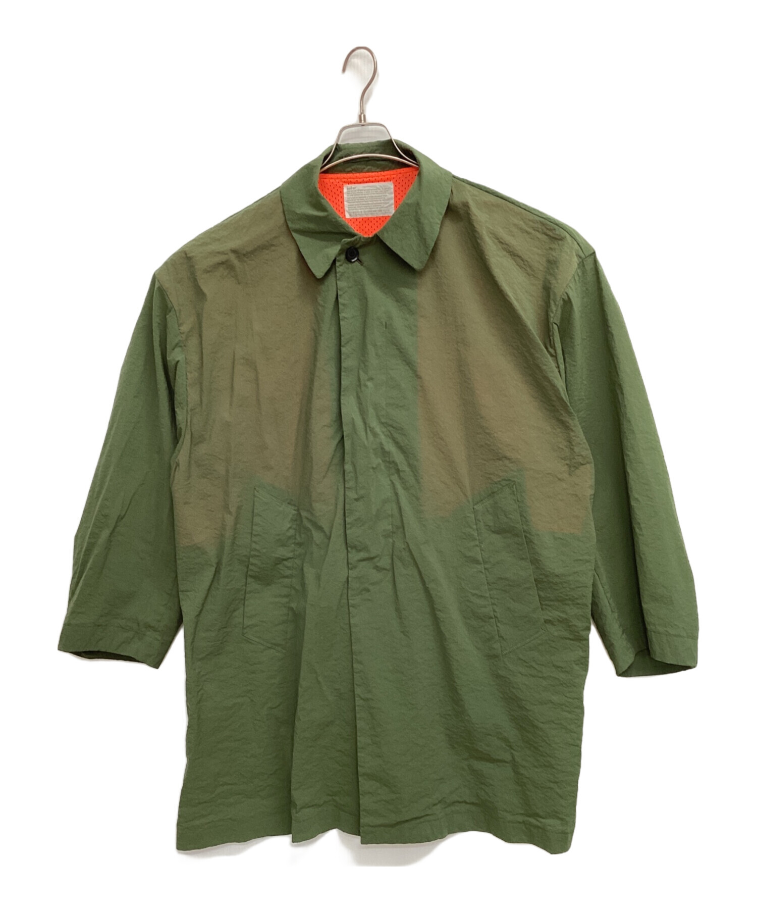 中古・古着通販】KOLOR (カラー) ステンカラーコート カーキ サイズ 
