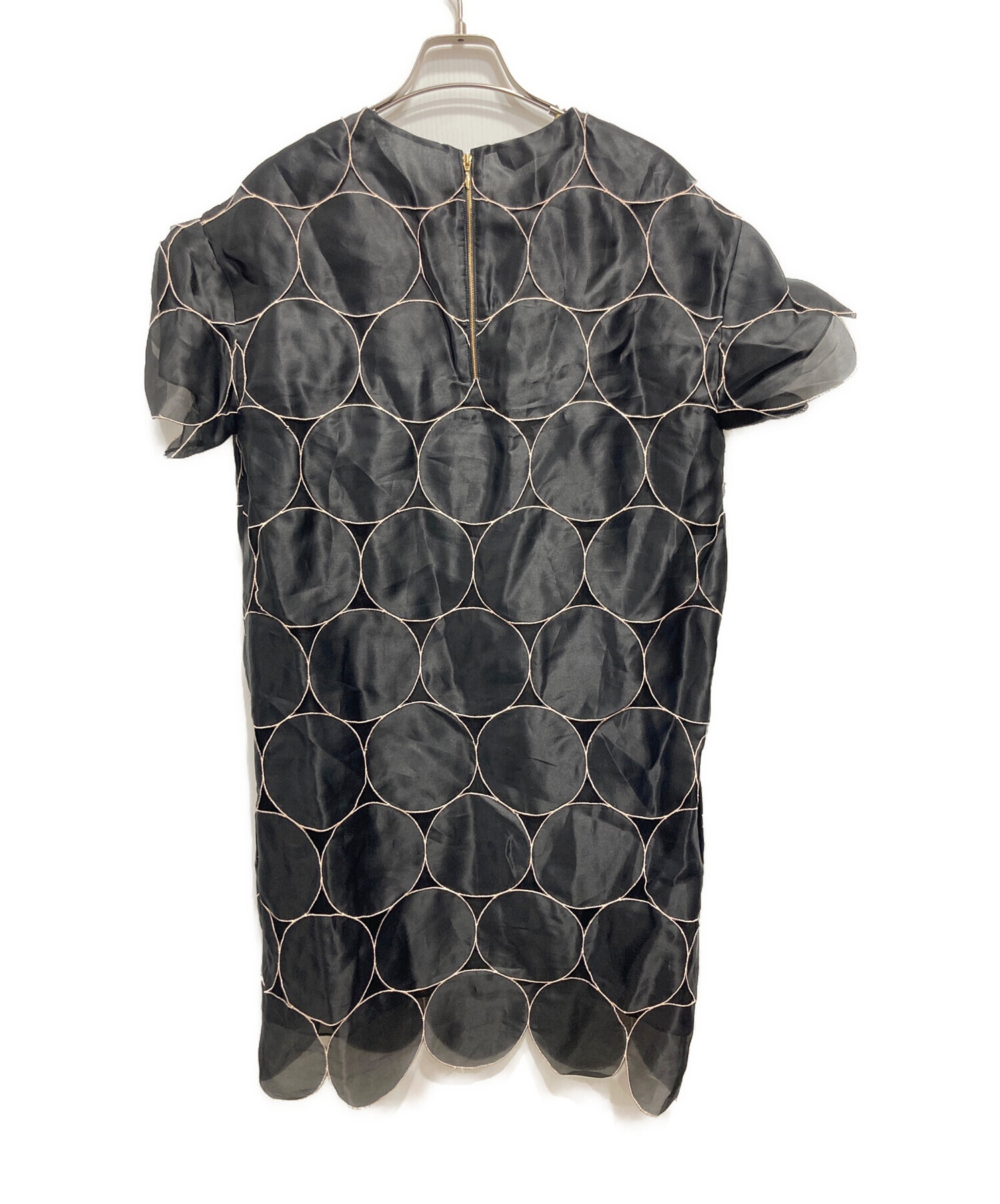 中古・古着通販】ROCHAS (ロシャス) サークルシルクワンピース 中古・古着通販】ROCHAS (ロシャス) サークルシルクワンピース