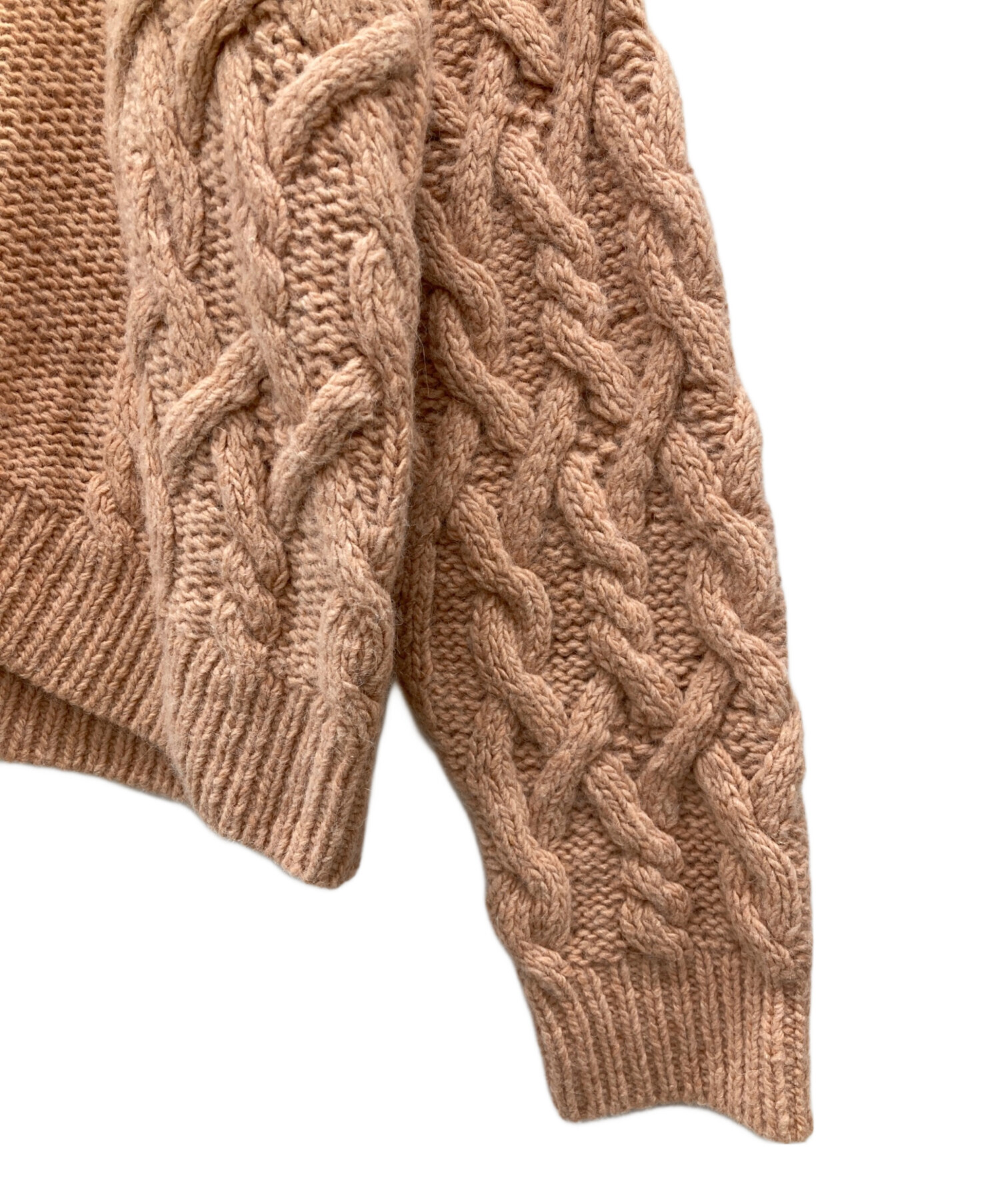 【R】UNUSED クルーネックニット アンユーズド 中古・古着通販】UNUSED (アンユーズド) DAMAGE 5G WOOL KNIT ネイビー