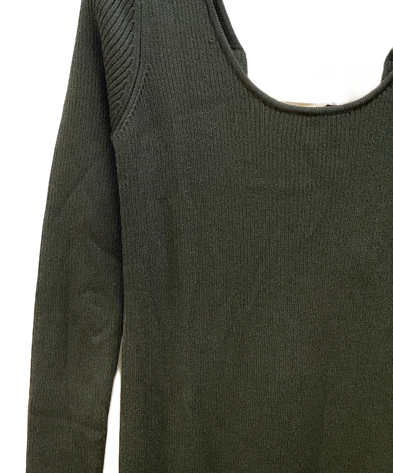 中古・古着通販】LEINWANDE (ラインヴァンド) Back Belted Knit Dress