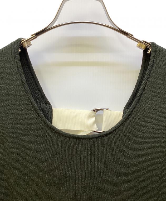 中古・古着通販】LEINWANDE (ラインヴァンド) Back Belted Knit Dress