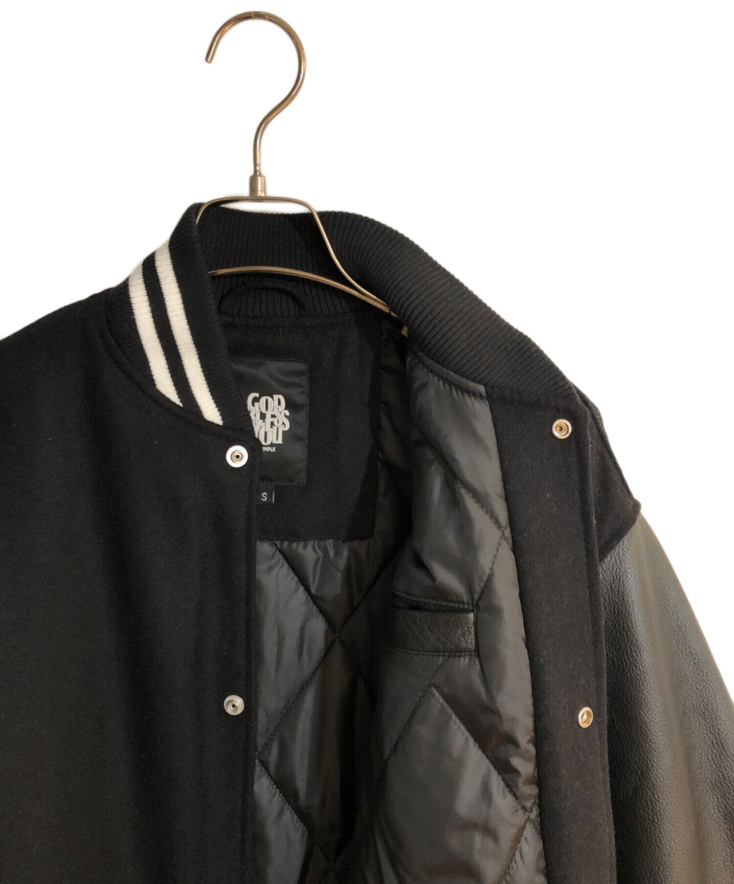 中古・古着通販】EXAMPLE (エグザンプル) スタジャン ブラック