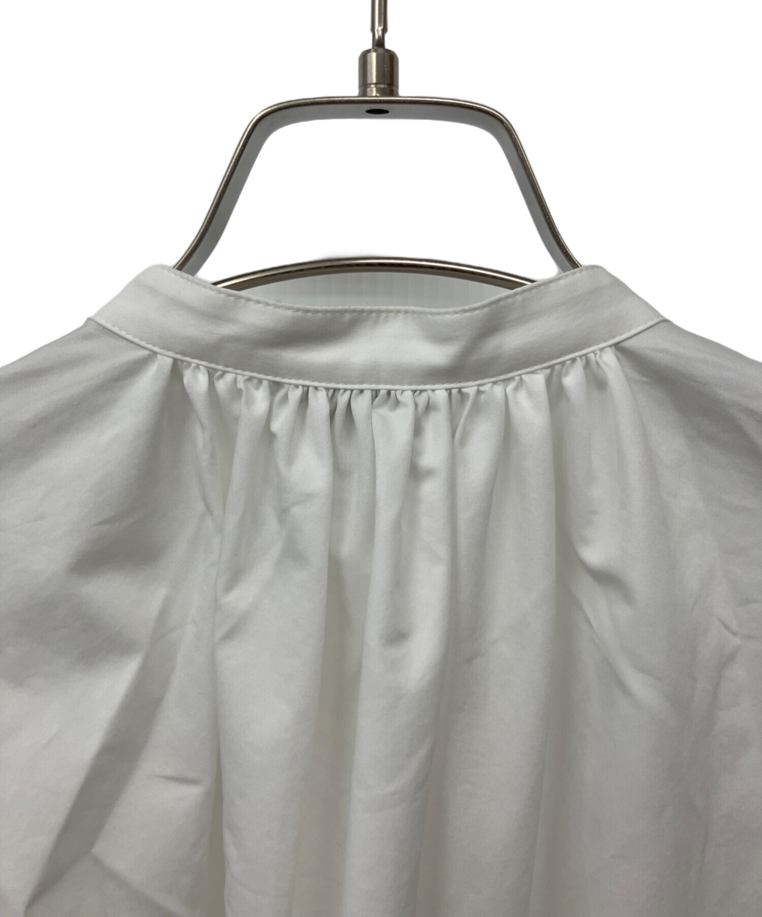 HYKE(ハイク) WETHER MILTARY SHIRT WITH SHEER SLEEVES レディ 中古