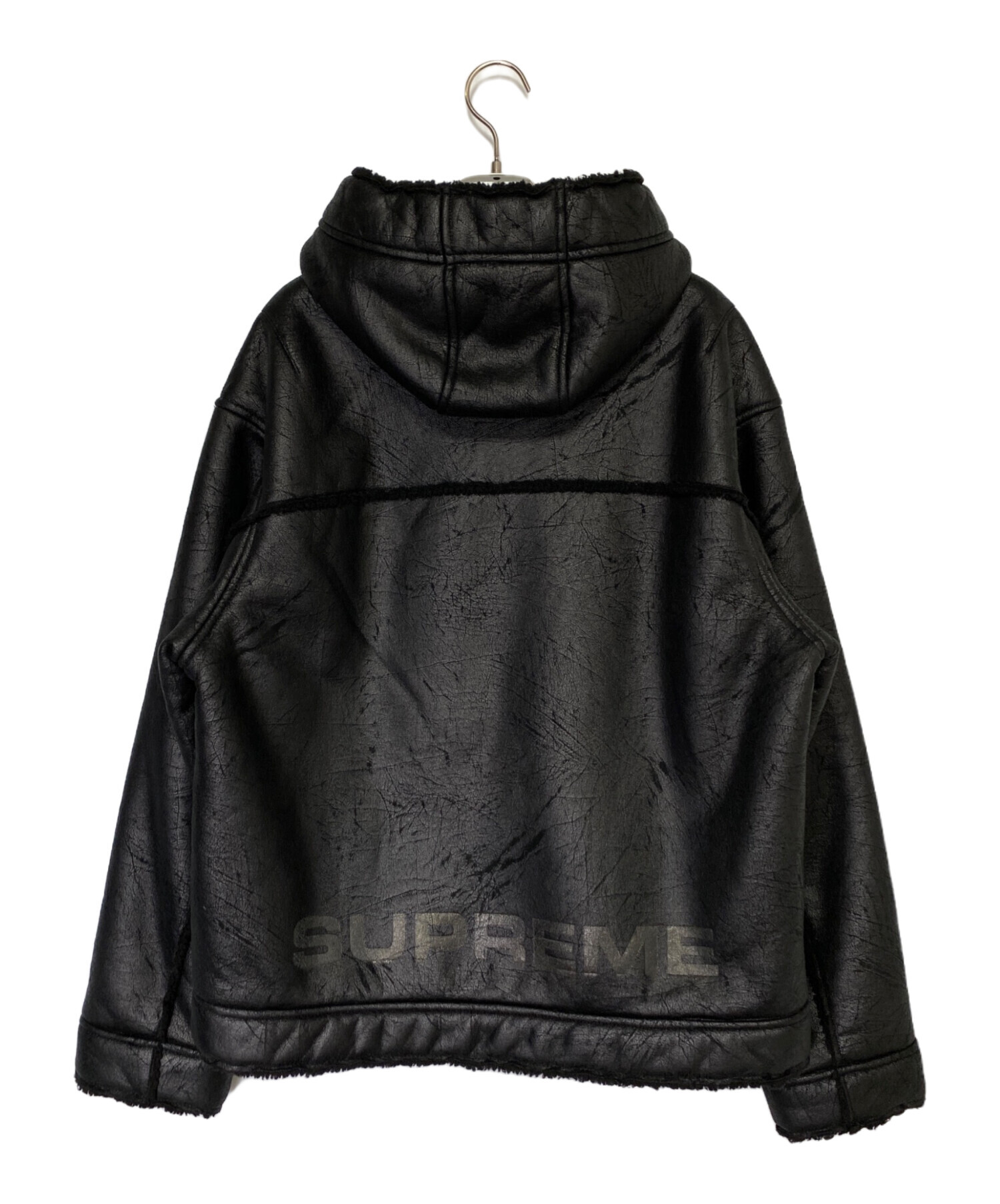 試着のみ！Supremeシュプリーム フェイクシアリング フーディージャケットM 中古・古着通販】SUPREME (シュプリーム) Faux Shearling Hooded