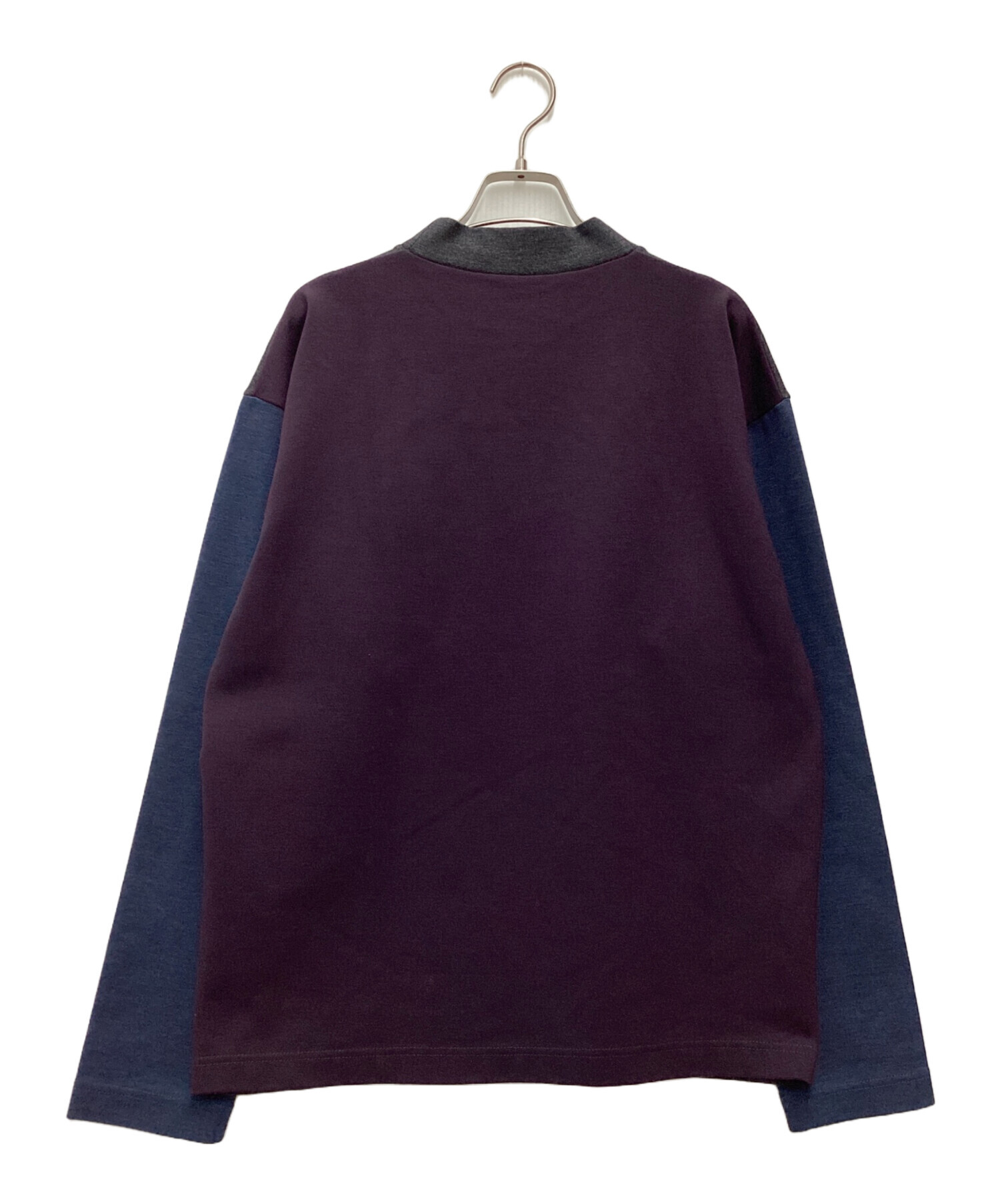 N.HOOLYWOOD エヌハリウッド ウール ラグラン ベースボールtシャツ 