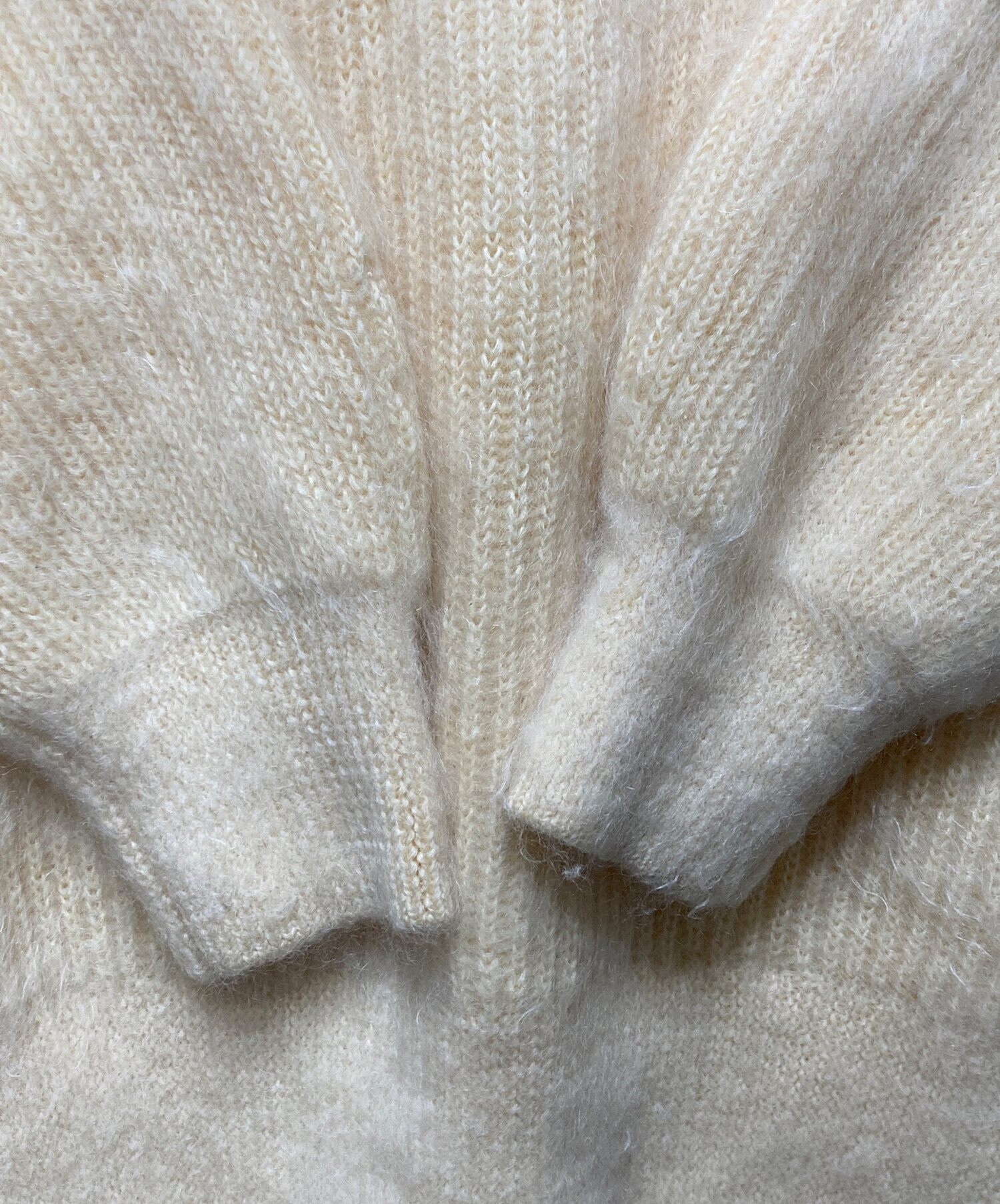 中古・古着通販】HYKE (ハイク) モヘヤクルーネックニット イエロー