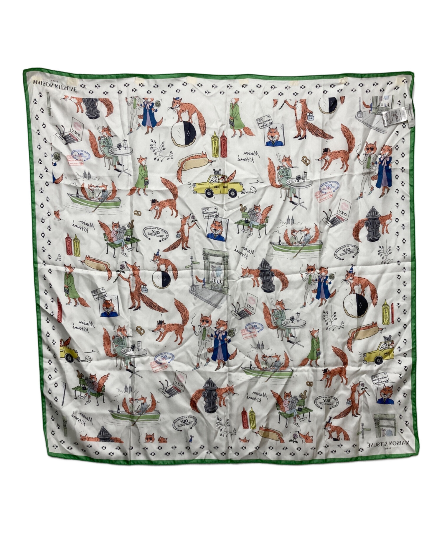 メゾンキツネ スカーフ ストール 大判 オランピア ル タン 中古・古着通販】maison kitsune (メゾンキツネ) Olympia Le-Tan