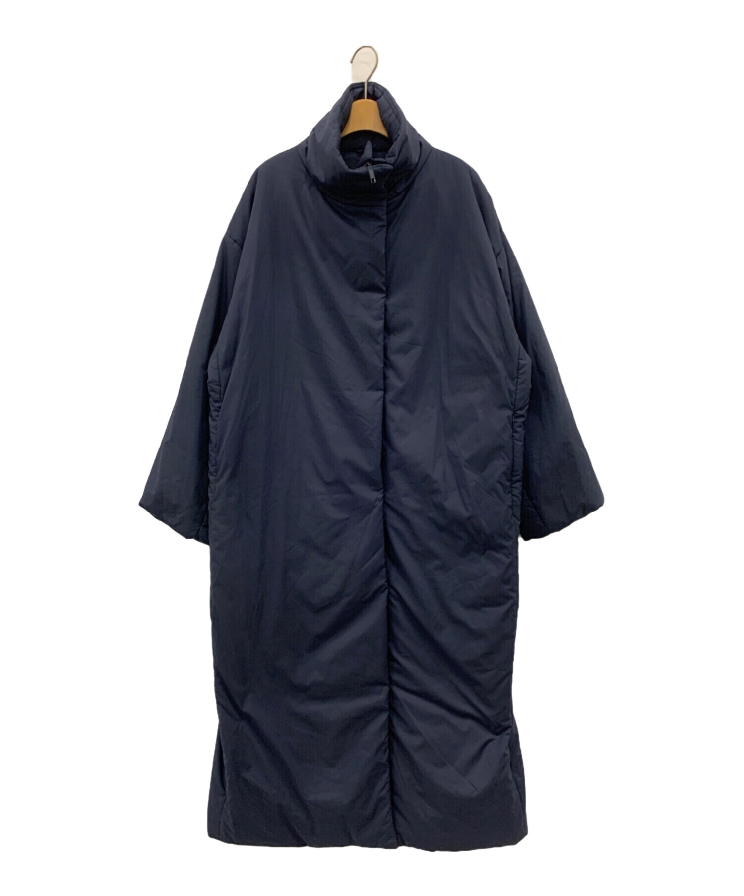 中古・古着通販】N.O.R.C (ノーク) 機能中綿ロングコート ネイビー