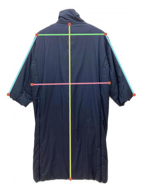 中古・古着通販】N.O.R.C (ノーク) 機能中綿ロングコート ネイビー 