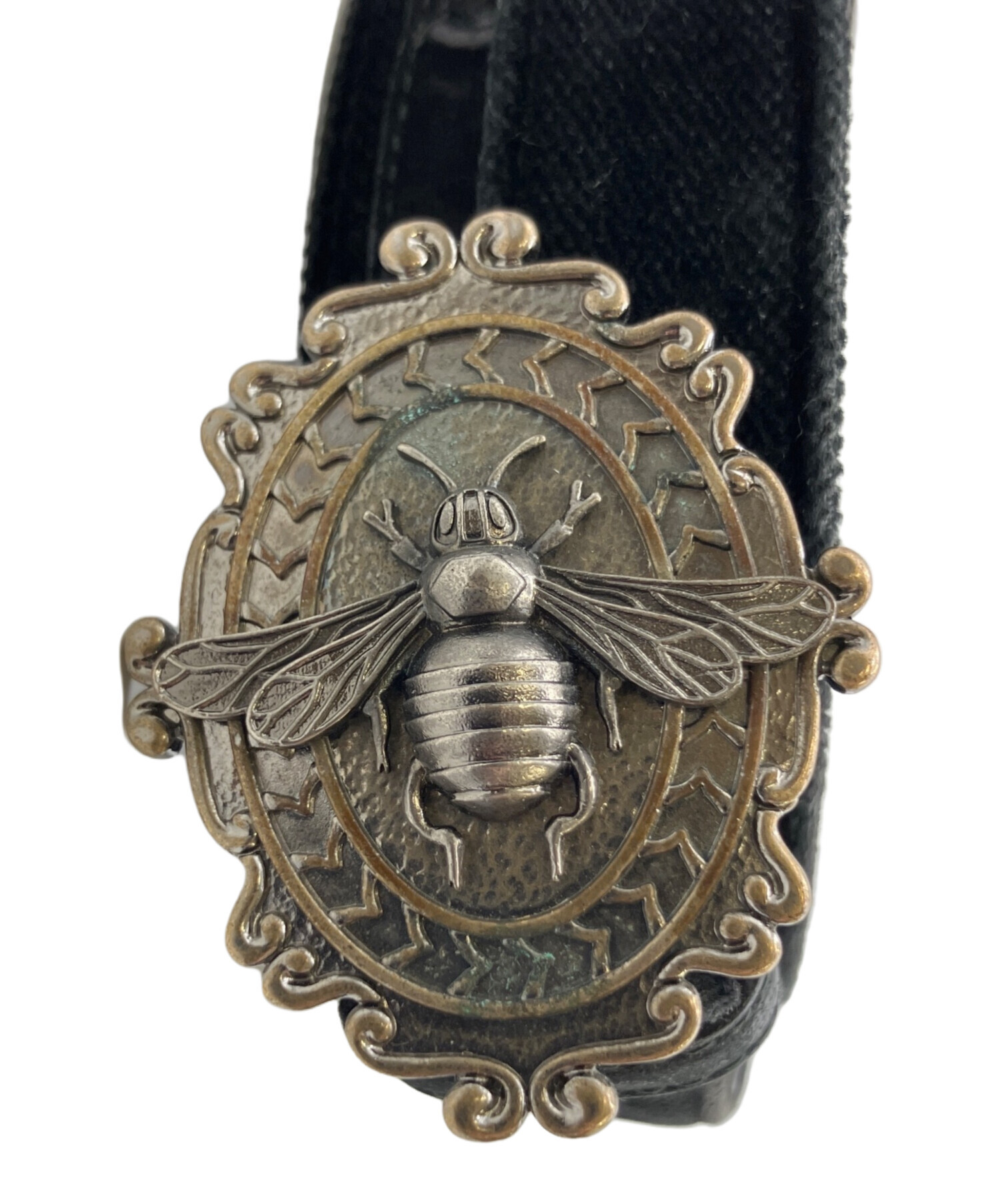 used】1959年製 花彫刻 鍔(つば)ベルトバックル used】1959年製 花彫刻