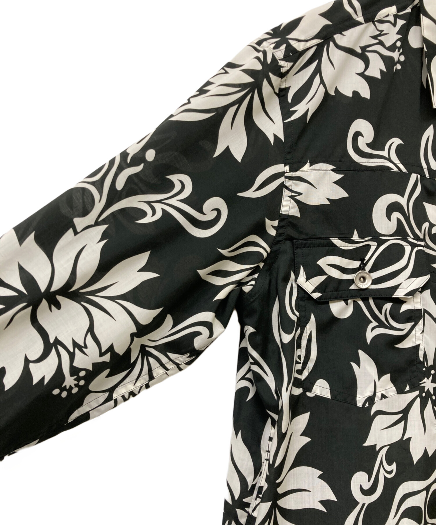 中古・古着通販】sacai (サカイ) Floral Print Blouson ブラック 