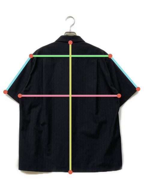 中古・古着通販】sacai (サカイ) 24SS Chalk Stripe Shirt ブラック