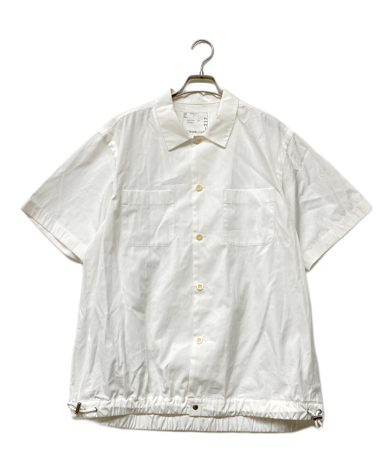 中古・古着通販】sacai (サカイ) Cotton Poplin Shirt ホワイト サイズ