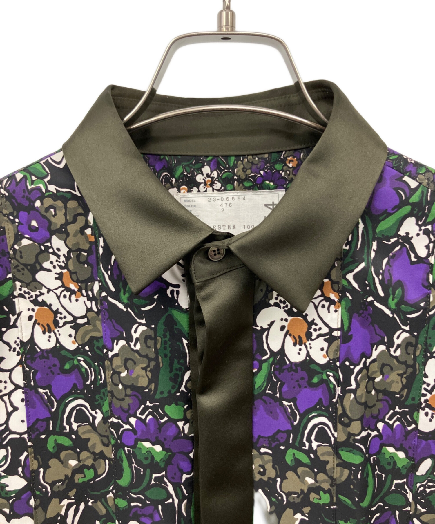 中古・古着通販】sacai (サカイ) Floral Print Shirt グリーン サイズ