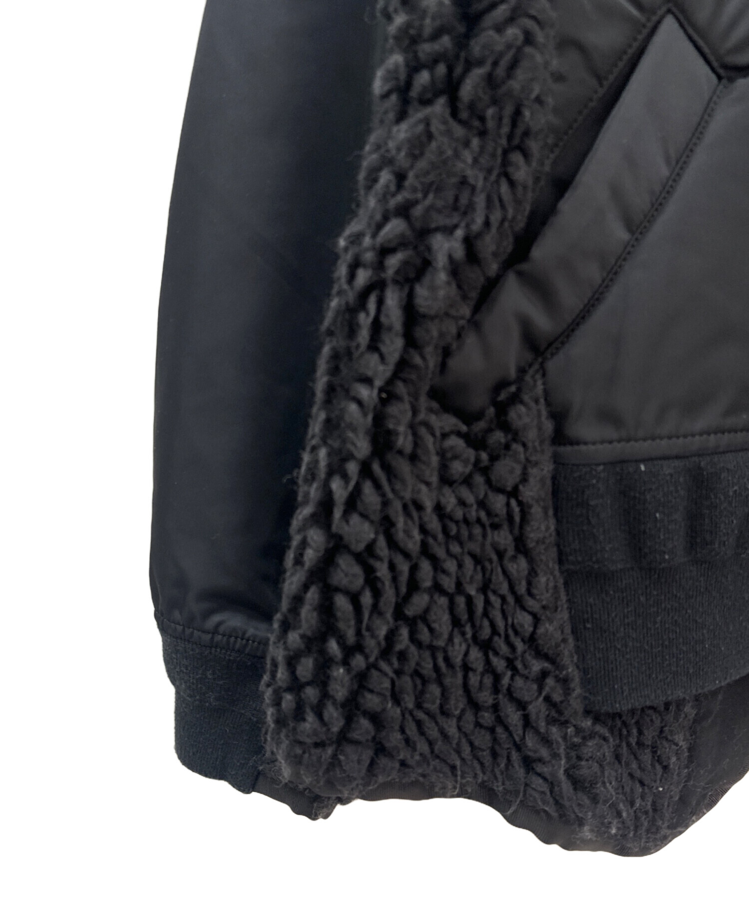 sacai 21AW Nylon Twill Mix Pullover サイズ2 sacai Nylon Twill Mix Knit Pullover sacai 21AW Nylon Twill Mix