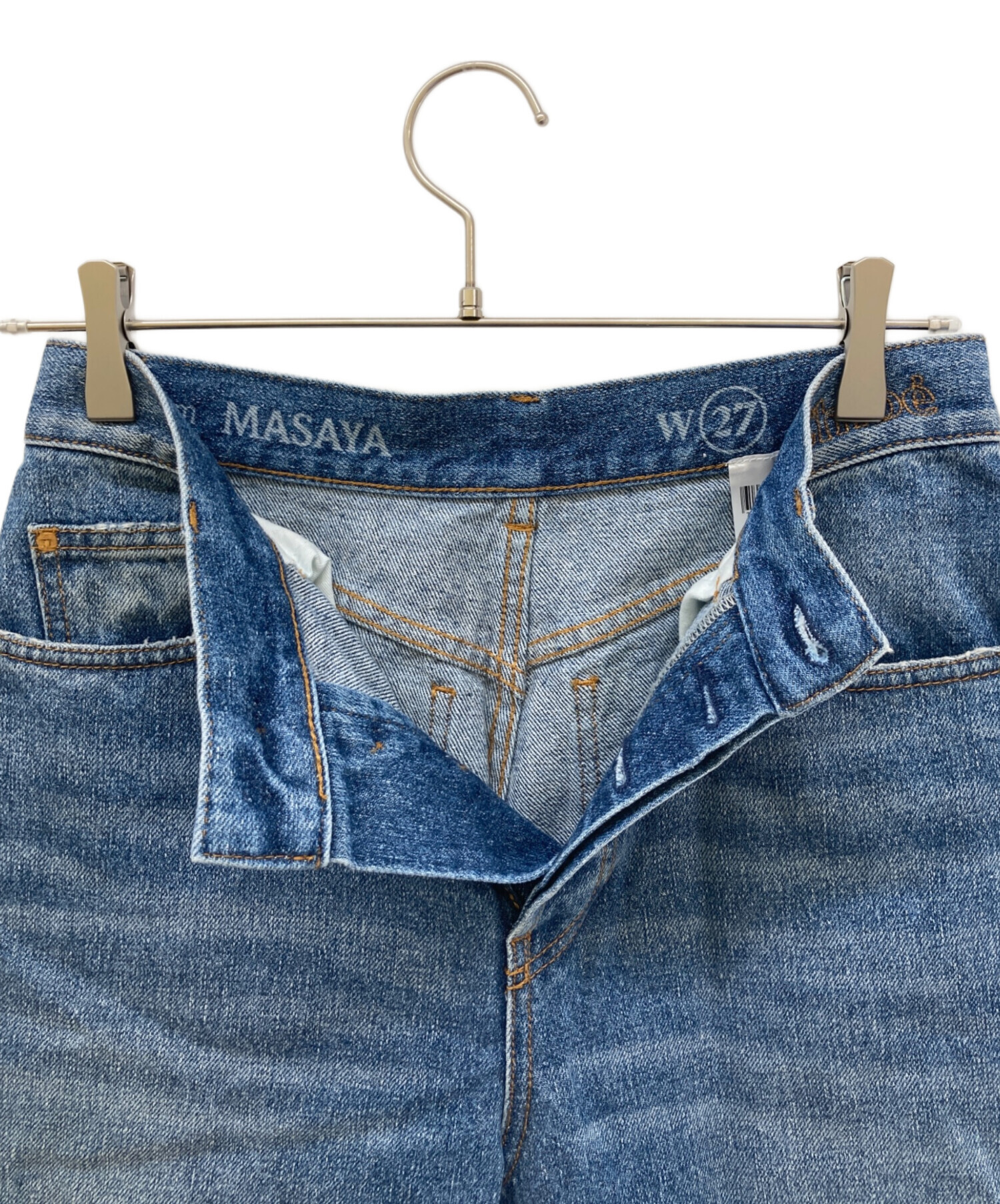 中古・古着通販】Chloe (クロエ) カットオフデニムパンツ FOGGY BLUE