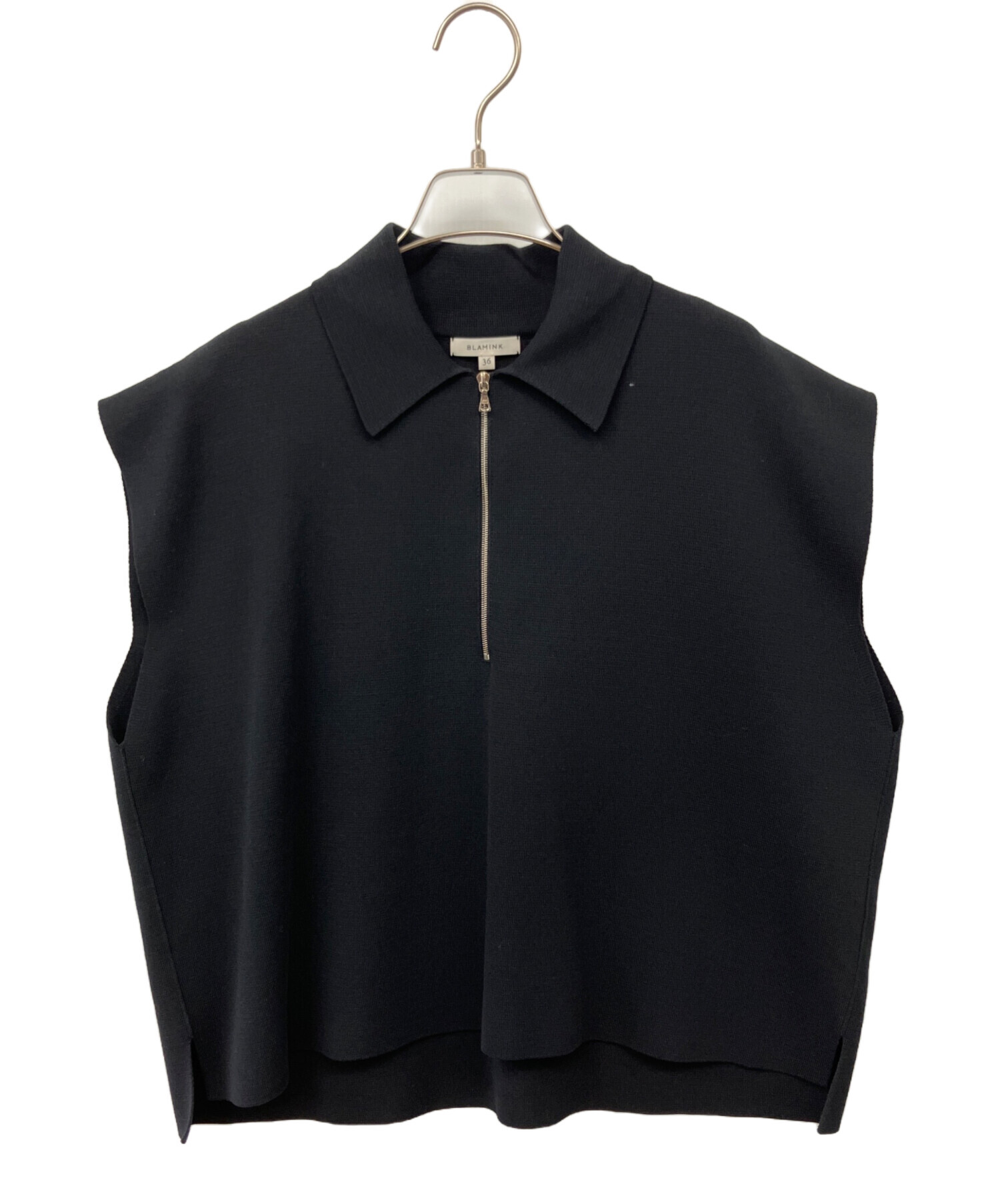 中古・古着通販】BLAMINK (ブラミンク) コットンミラノ14Gハーフジップ