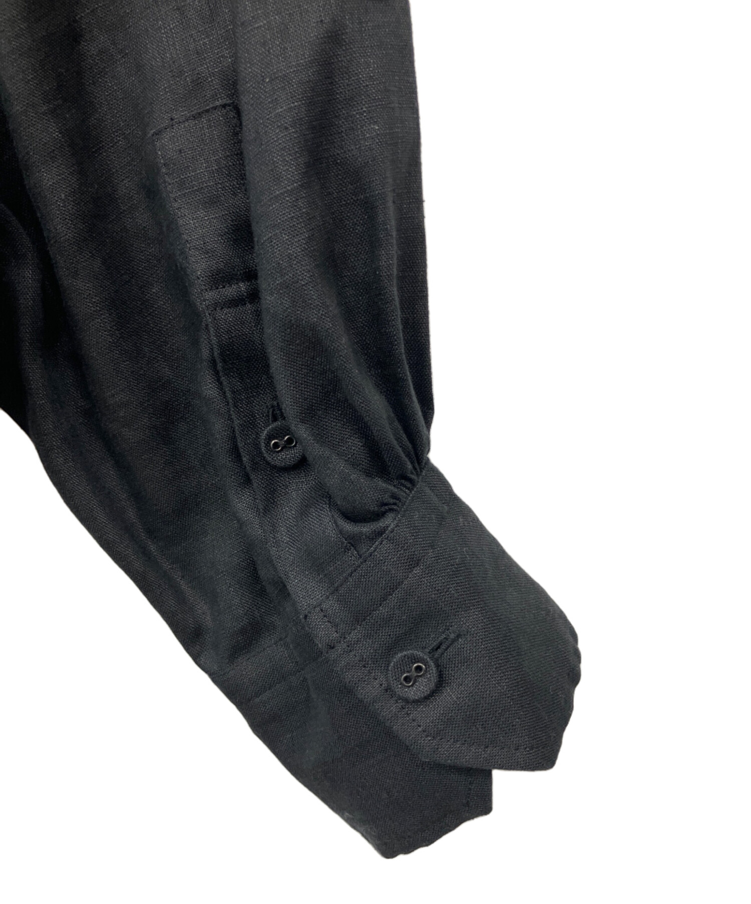 中古・古着通販】HYKE (ハイク) LINEN BALLOON SLEEVE MAXI DRESS 