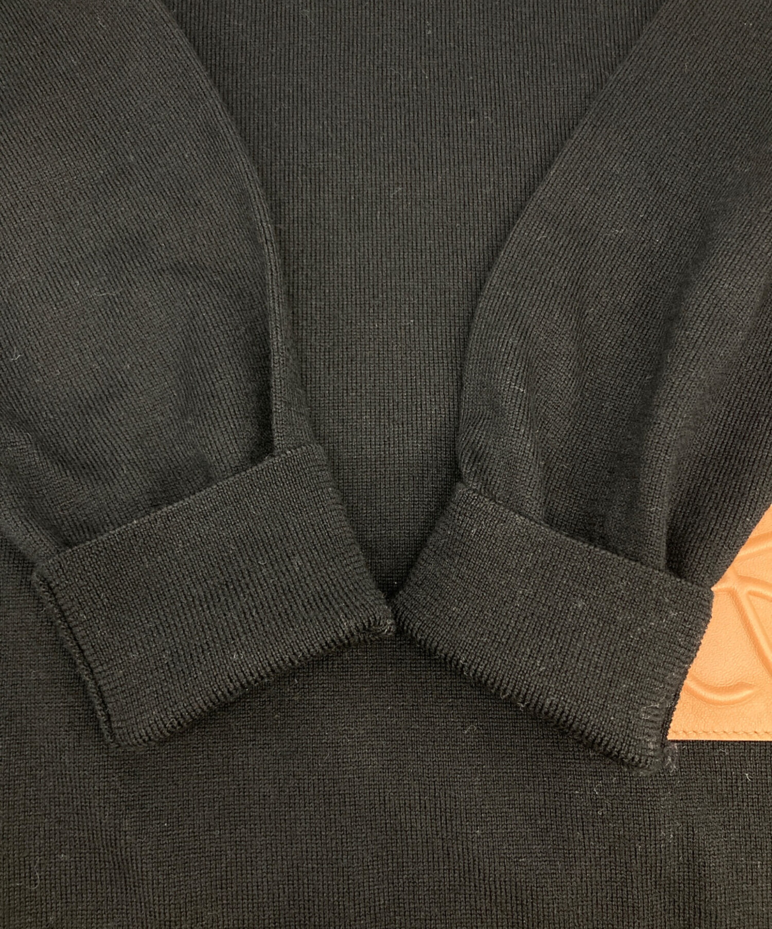 ロエベ LOEWE アナグラム ワンポイントニット イタリア製 サイズXL アナグラム セーター（ウール） ブラック - LOEWE ロエベ LOEWE