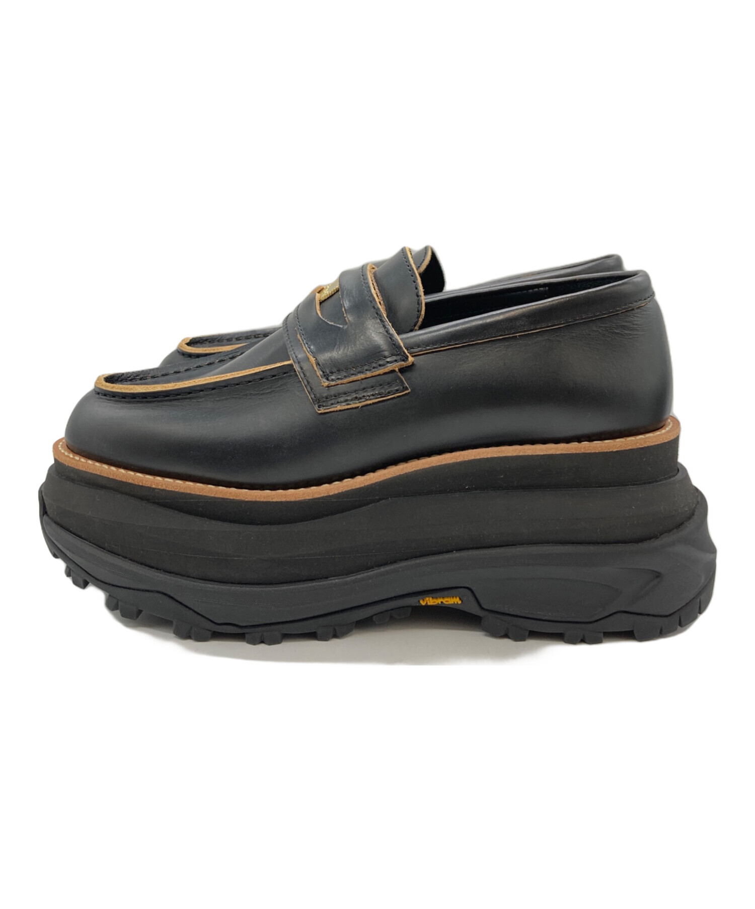 中古・古着通販】sacai (サカイ) Loafers ブラック サイズ:37 