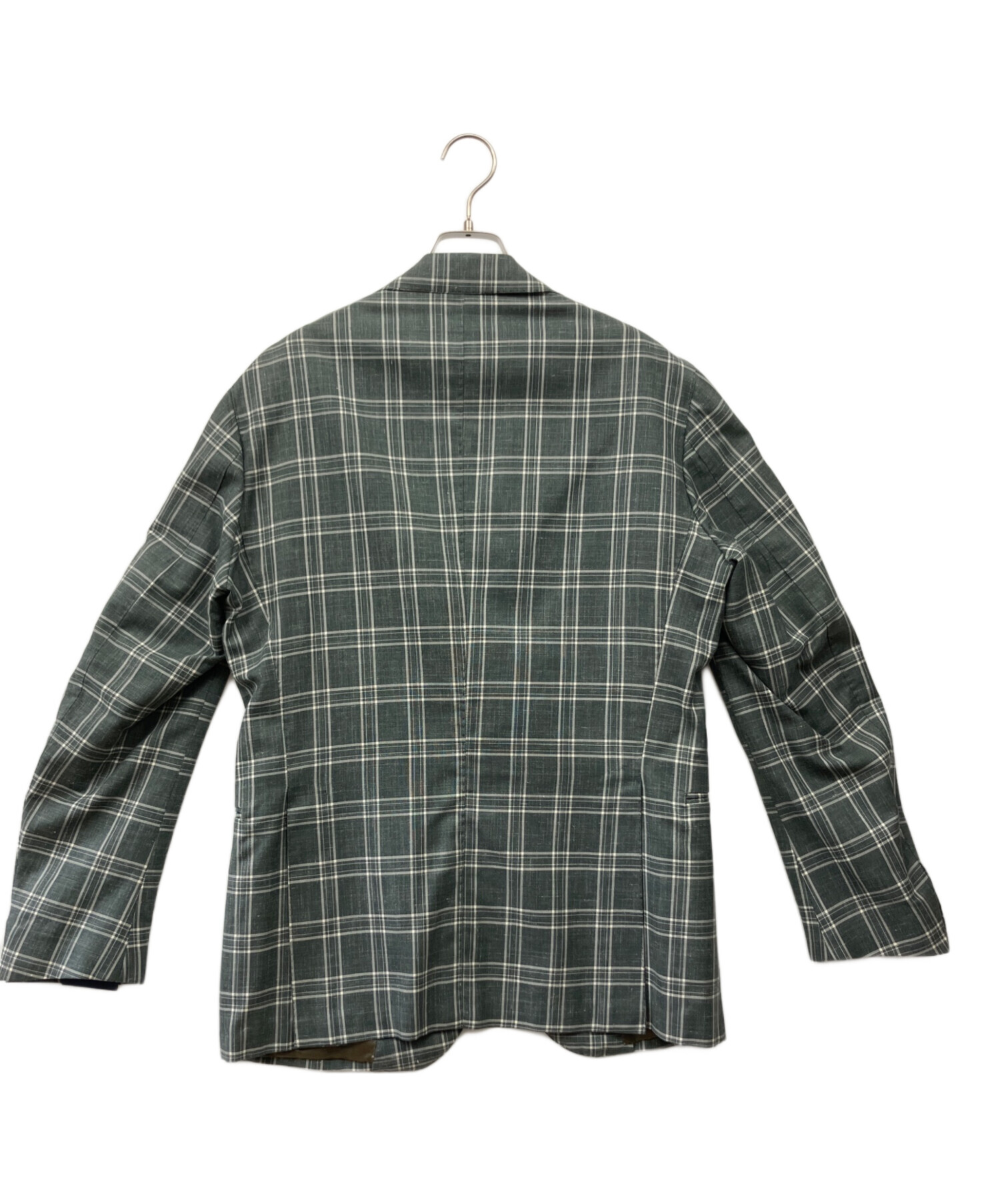 中古・古着通販】finamore (フィナモレ) チェック3Bジャケット 