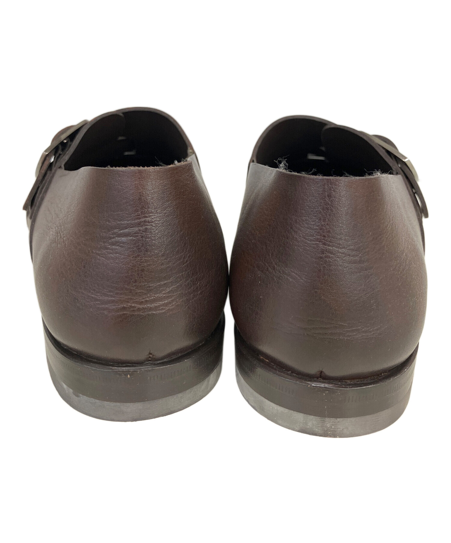 レア 未使用 サントーニ ダブルモンク ローファー リザード レア 未