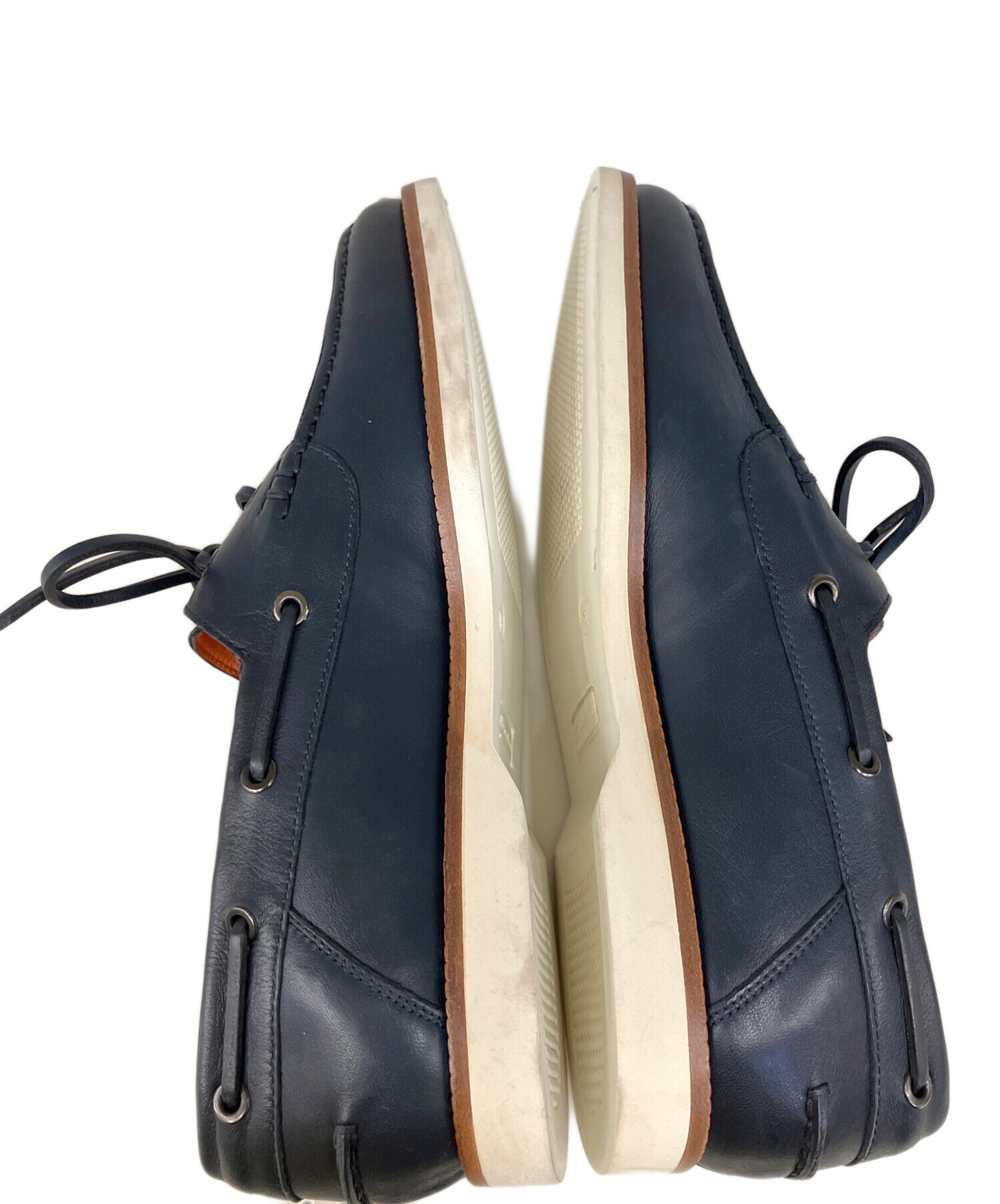 中古・古着通販】Santoni (サントーニ) デッキシューズ ネイビー