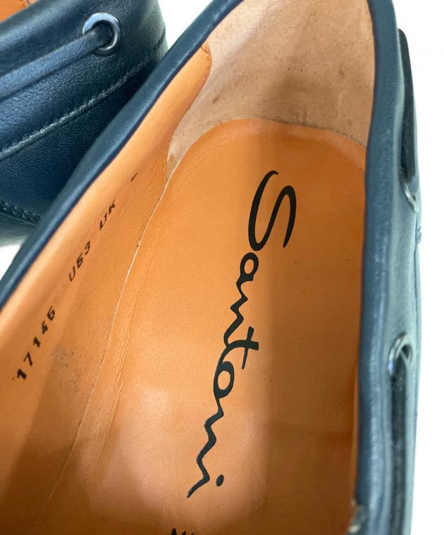 中古・古着通販】Santoni (サントーニ) デッキシューズ ネイビー